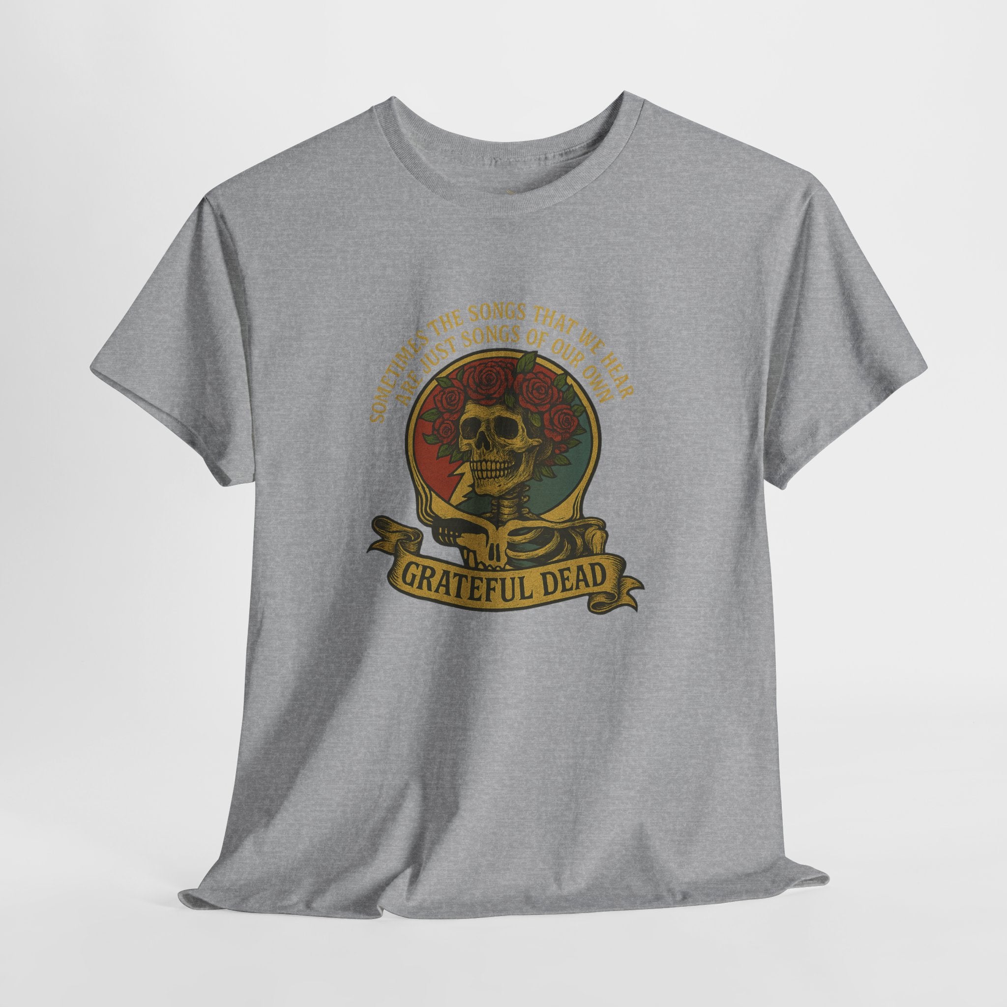 Grateful Dead "Eyes Of The World" Tee | Skull & Roses Vintage Shirt With Lyrics