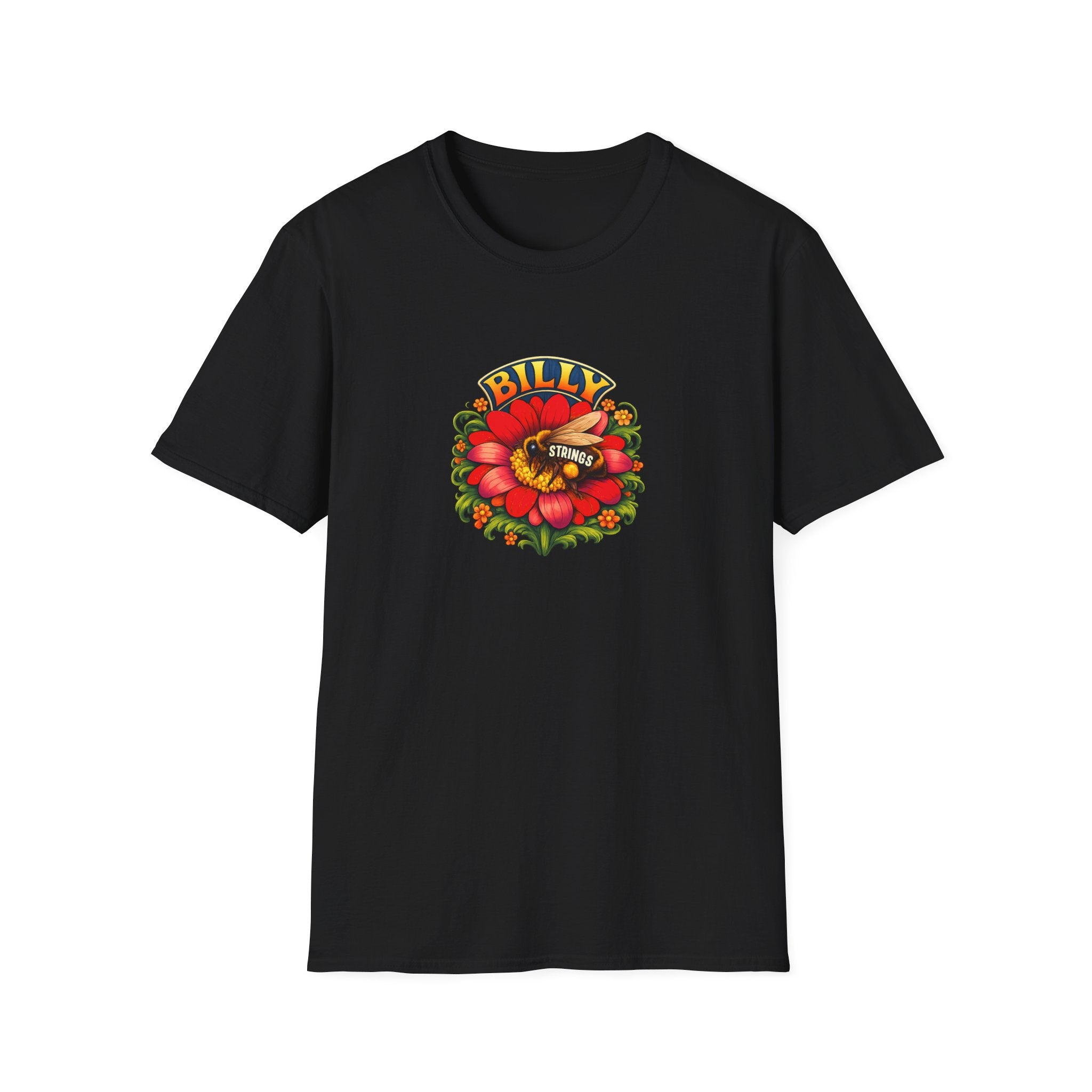 Billy Strings Red Daisy Shirt | Bluegrass Jam Band T-Shirt | Psychedelic Festival Tee