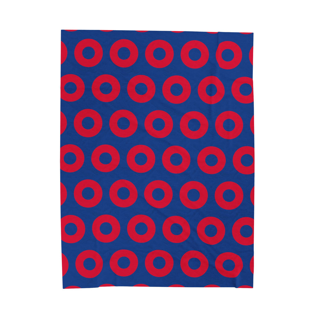 Phish Donut Plush Blanket 60x80 | Ultra Soft Velveteen Jam Band Throw | Cozy Concert Inspired Bedding