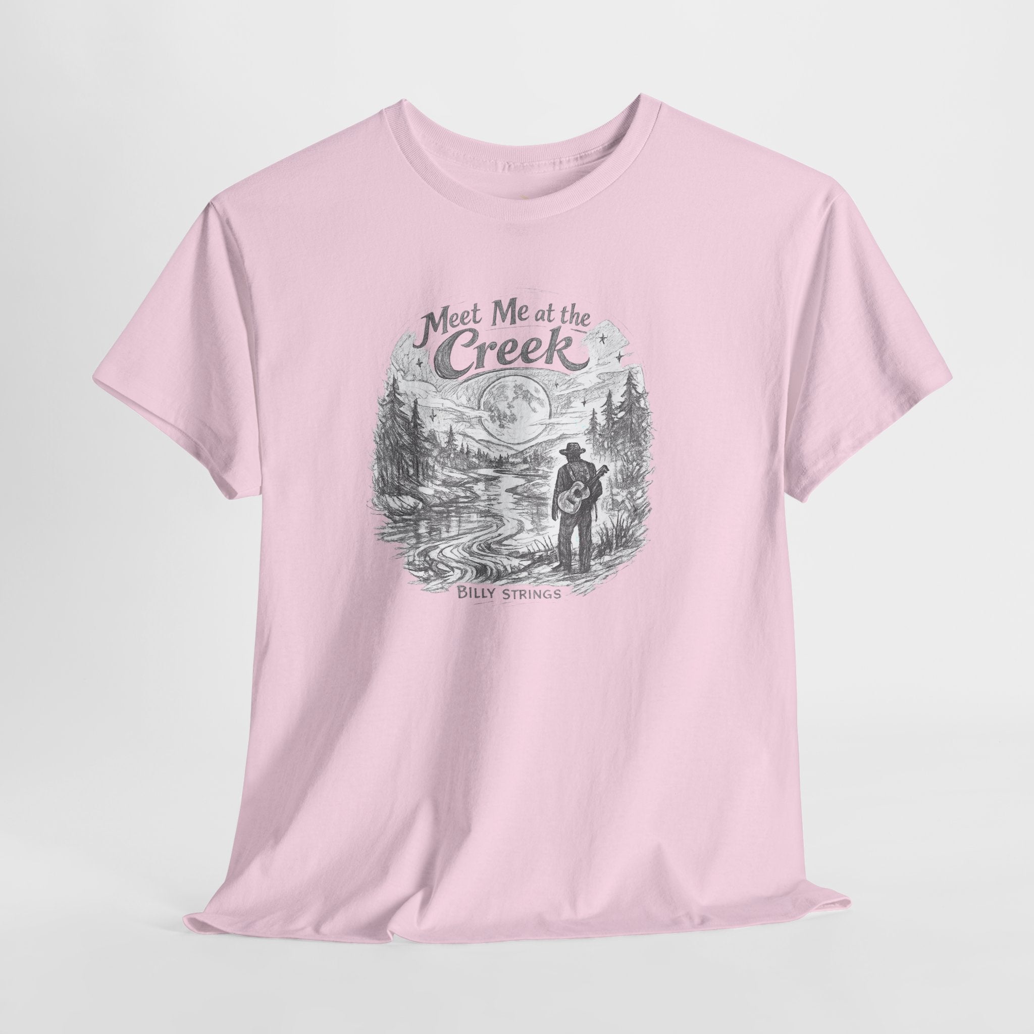 Billy Strings Meet Me at the Creek Shirt – Moonlight Creek Jam Band Tee, Bluegrass Festival Shirt
