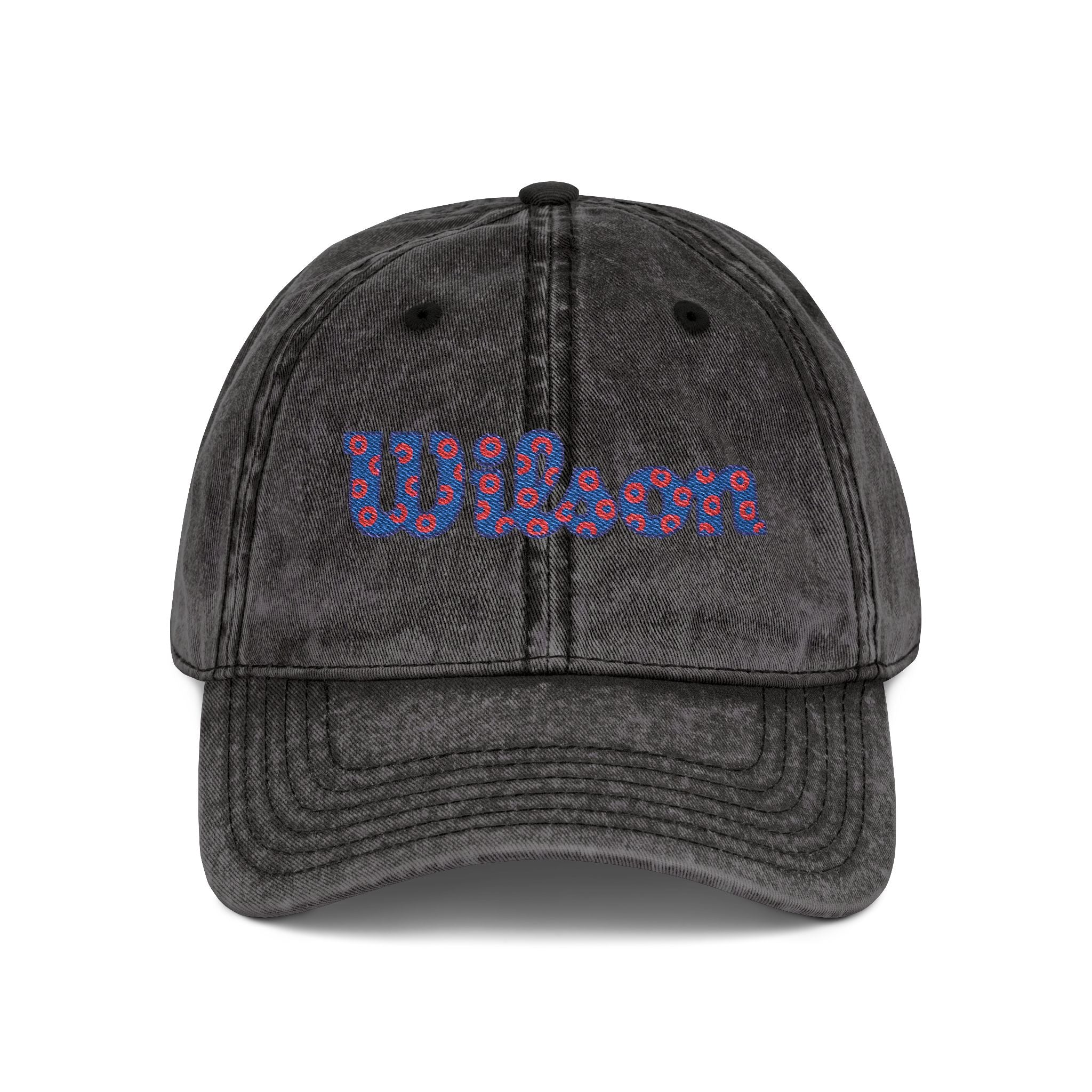 Phish Wilson Hat | Vintage Washed Phish Donut Cap | Jam Band Embroidered Hat