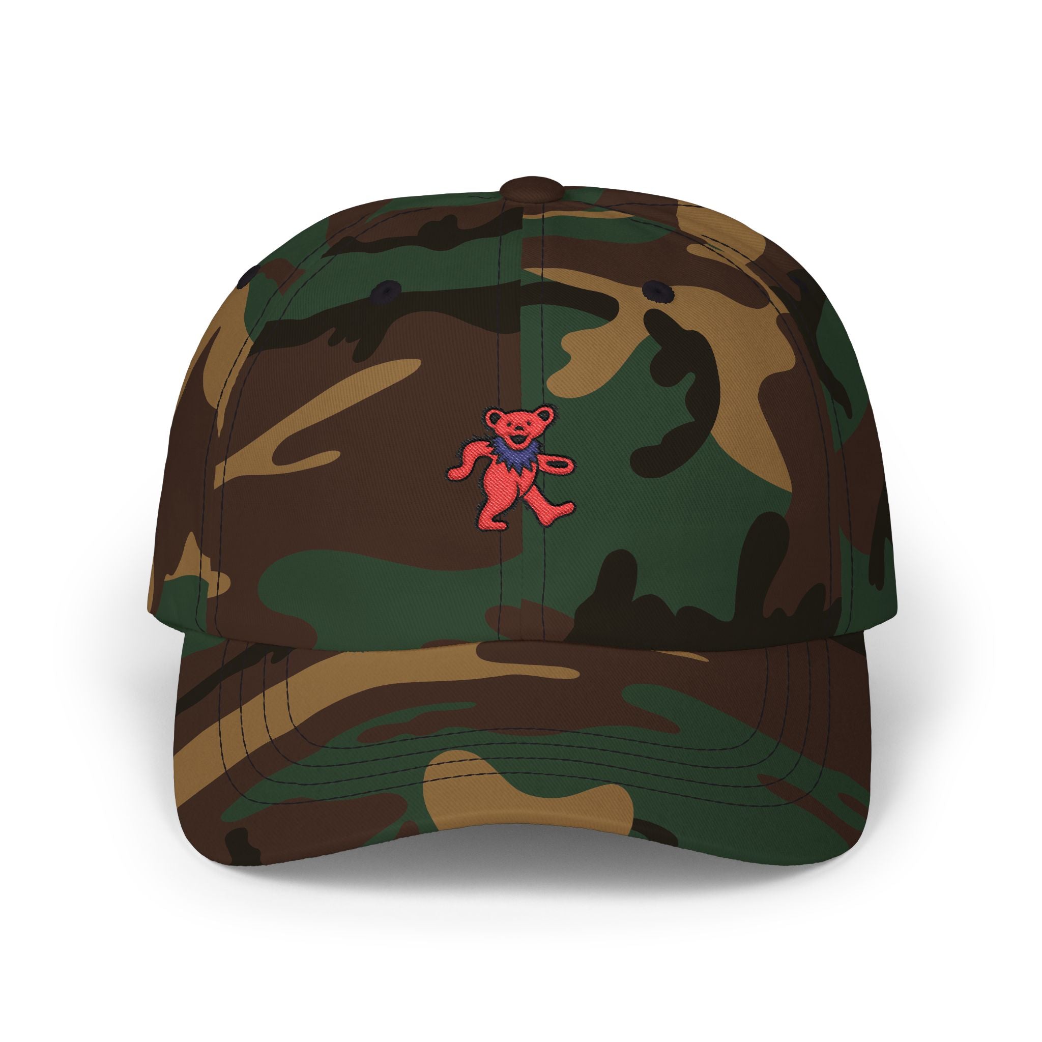 Dancing Bear Embroidered Dad Hat | Grateful Dead Vintage Cap | Retro Deadhead Gift
