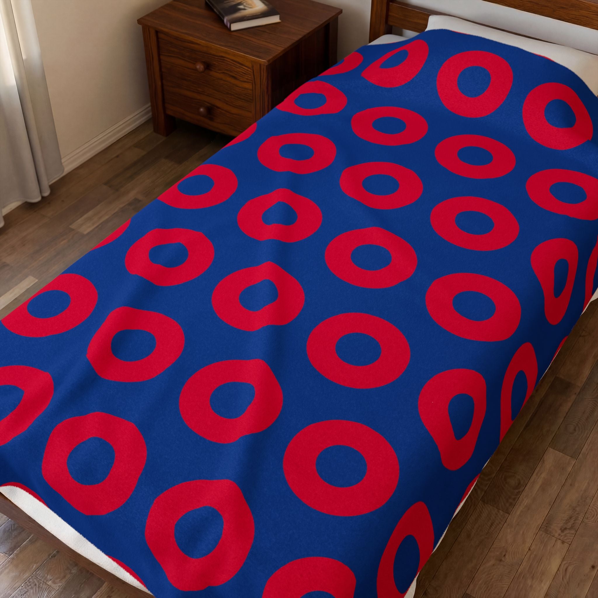 Phish Donut Plush Blanket 60x80 | Ultra Soft Velveteen Jam Band Throw | Cozy Concert Inspired Bedding