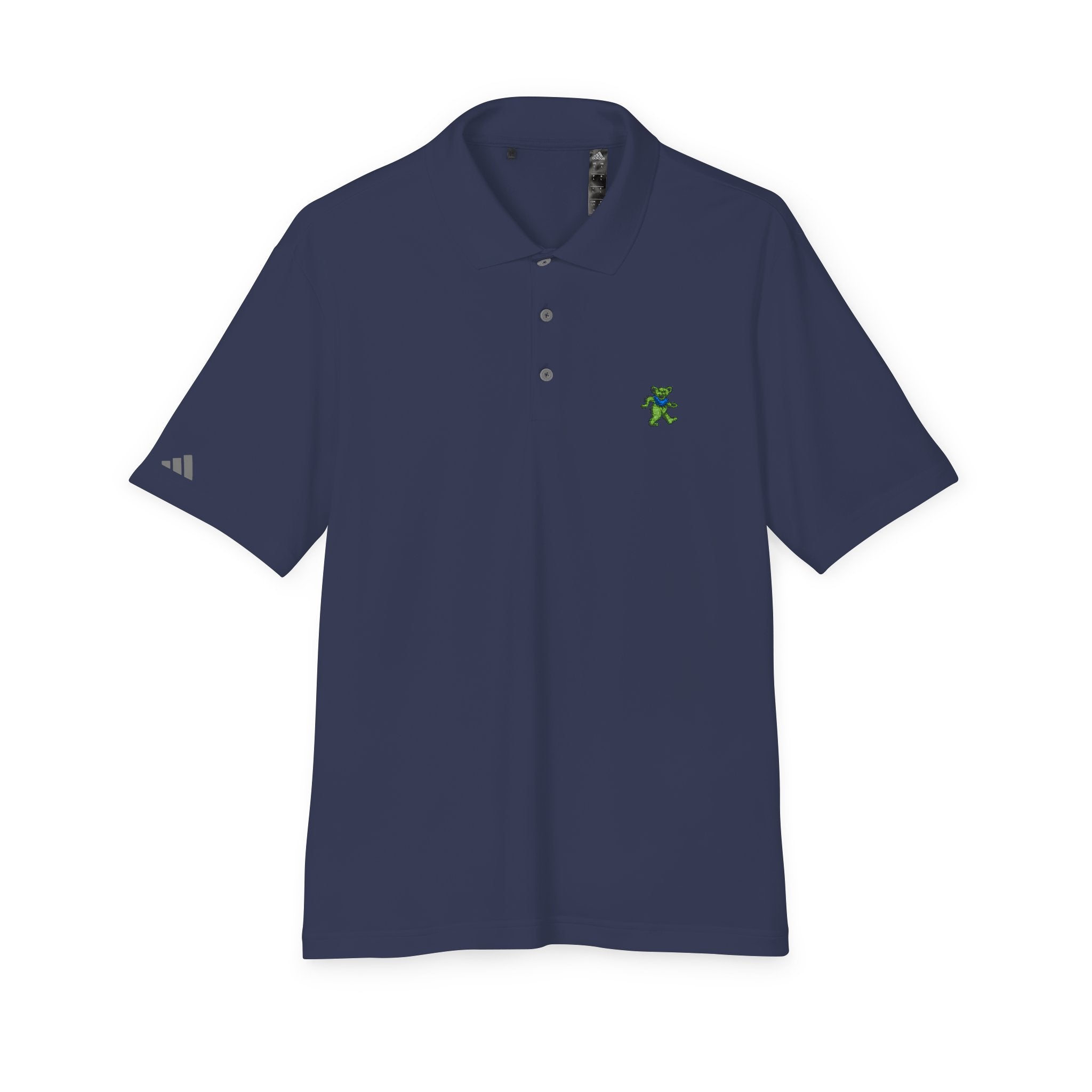 Grateful Dead Golf Polo | Embroidered Dancing Bear Performance Shirt | Adidas Jam Band collared shirt