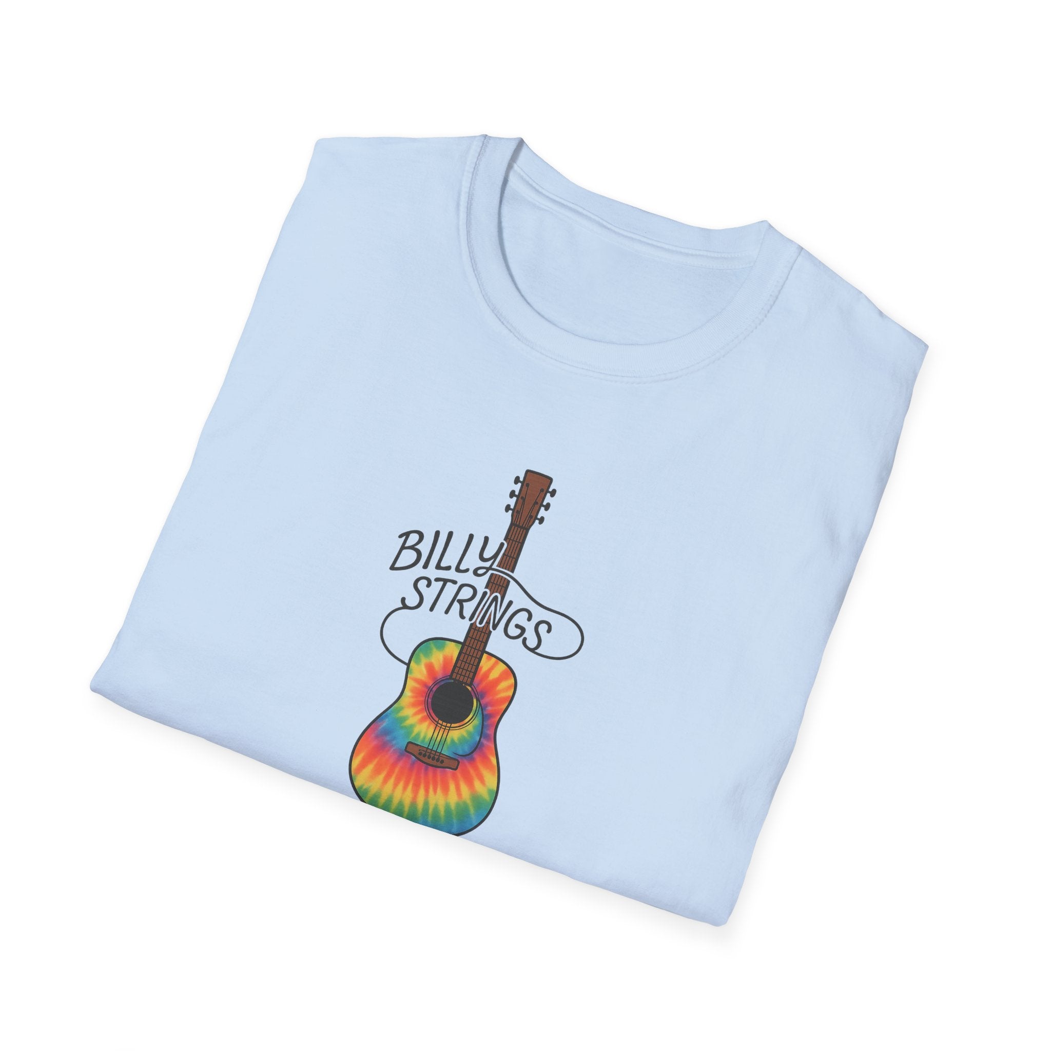 Billy Strings Guitar Shirt | Tie Dye BMFS Acoustic Tee | Bluegrass Jam Band Fan Concert T-Shirt