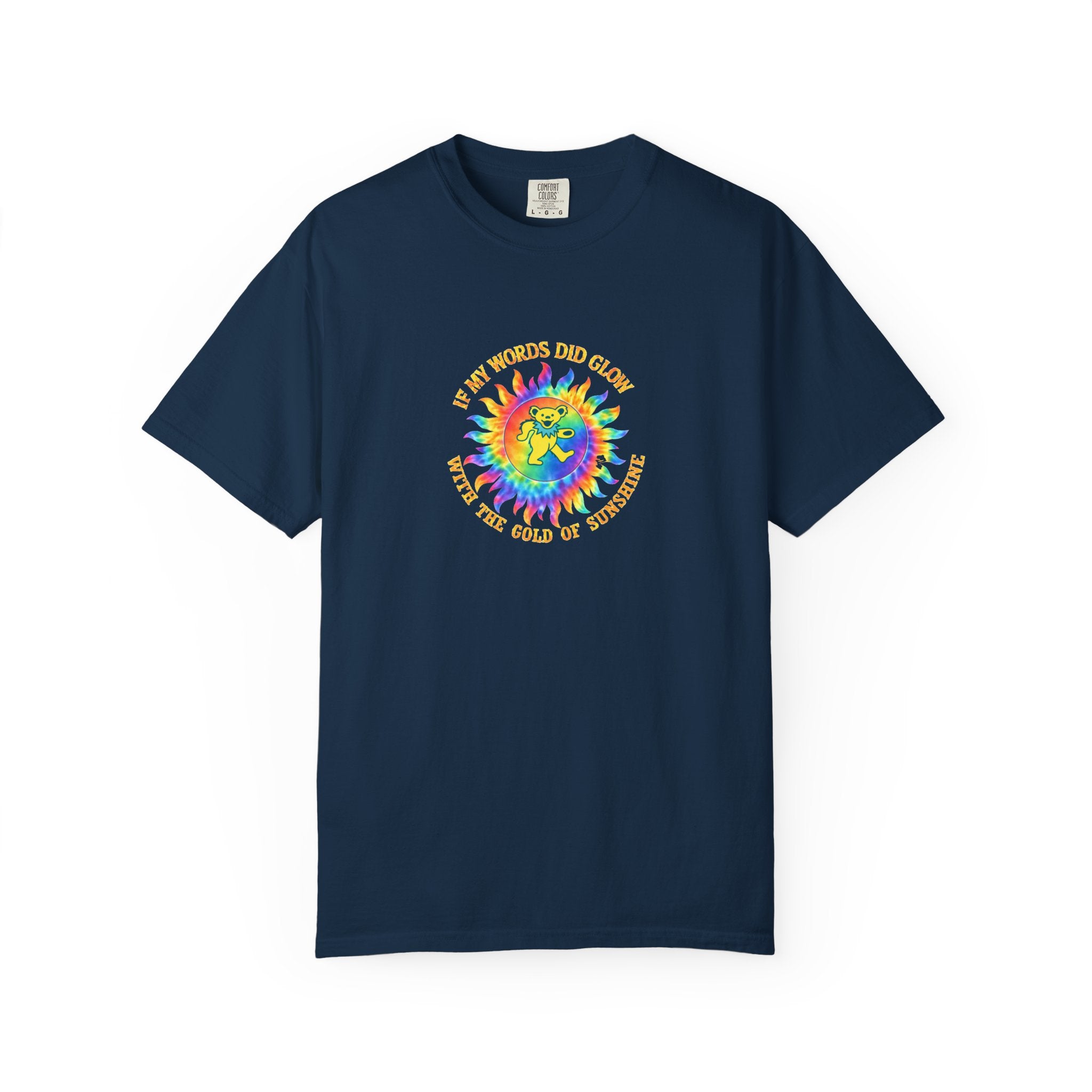 Ripple Grateful Dead Shirt | Comfort Colors Premium Dancing Bear Tee | If My Words Did Glow Lyric T-Shirt