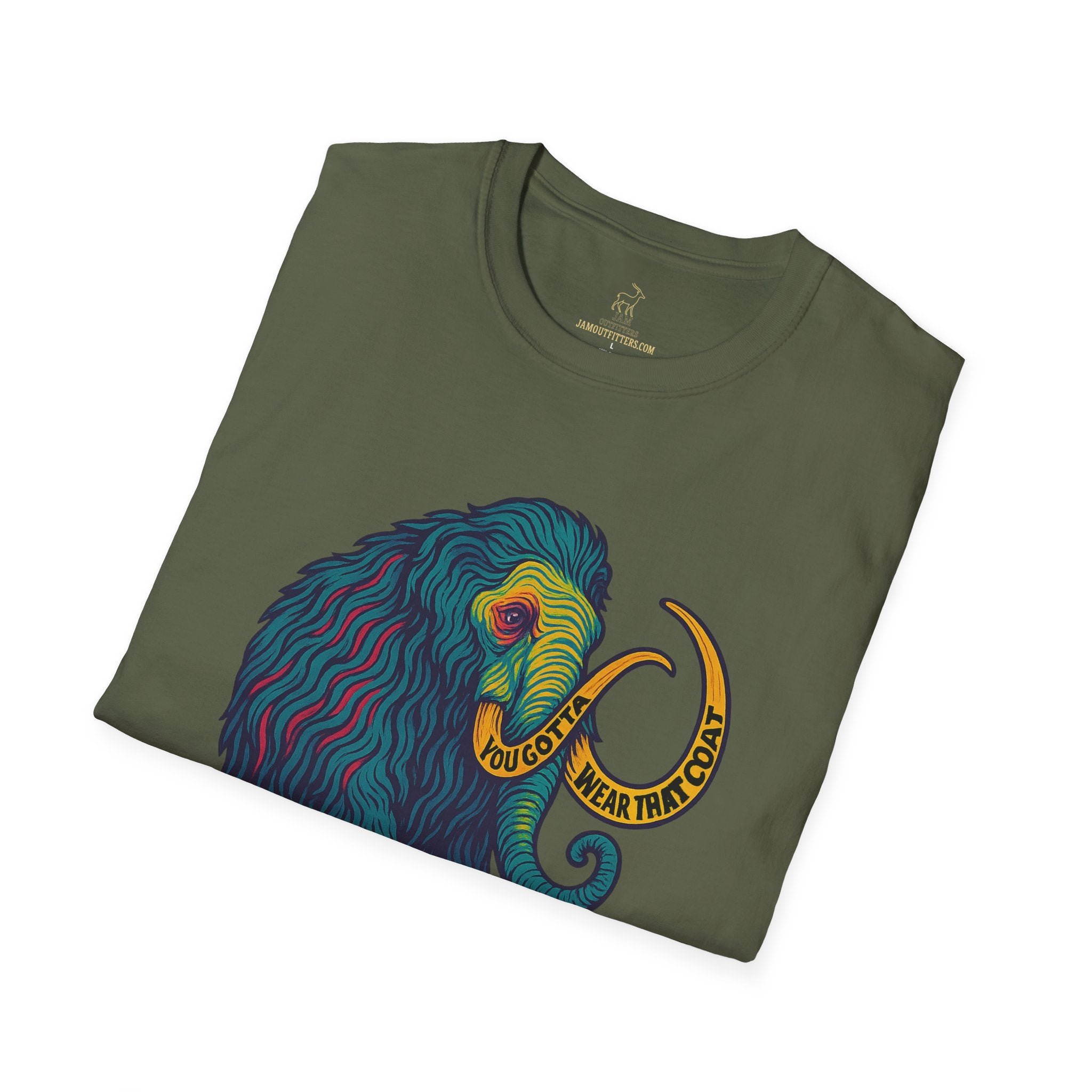 Widespread Panic Big Wooly Mammoth Shirt | WSP You Gotta Wear That Coat Lyric Tee | Psychedelic Jam Band Graphic T-Shirt