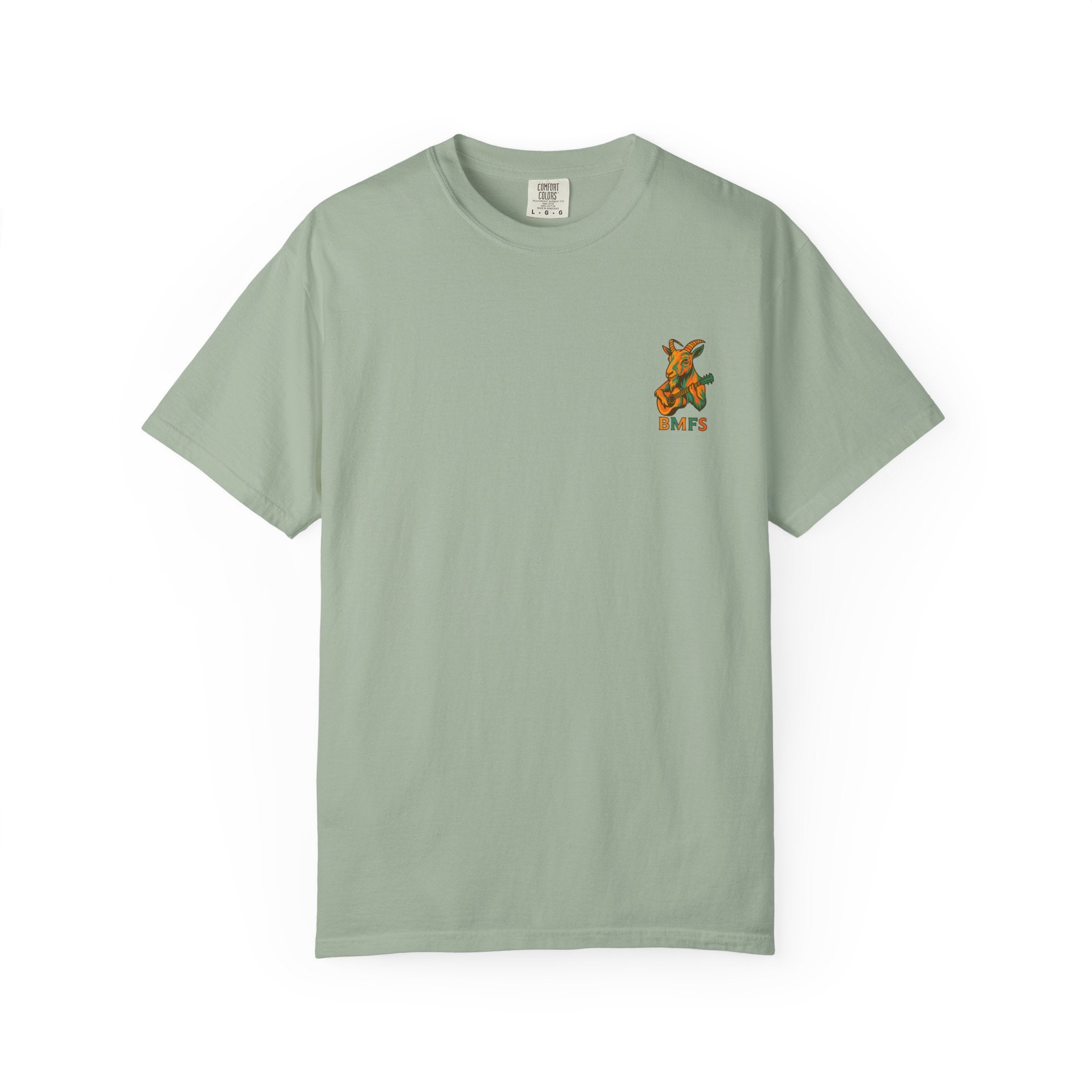 Billy Strings BMFS Goat Shirt – Comfort Colors Jamgrass Tee, Small Chest Logo