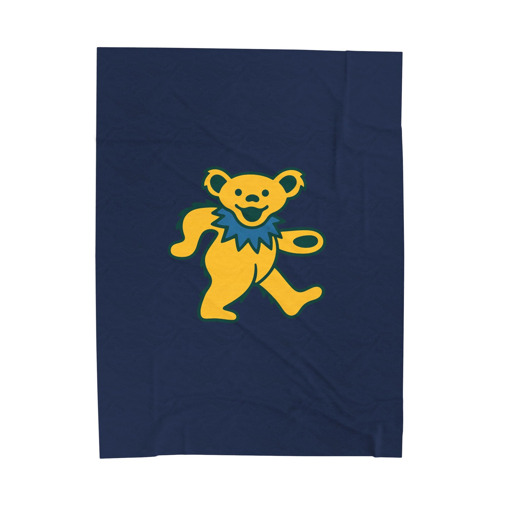 Grateful Dead Dancing Bear Blanket 60x80 | Ultra Soft Plush Jam Band Throw
