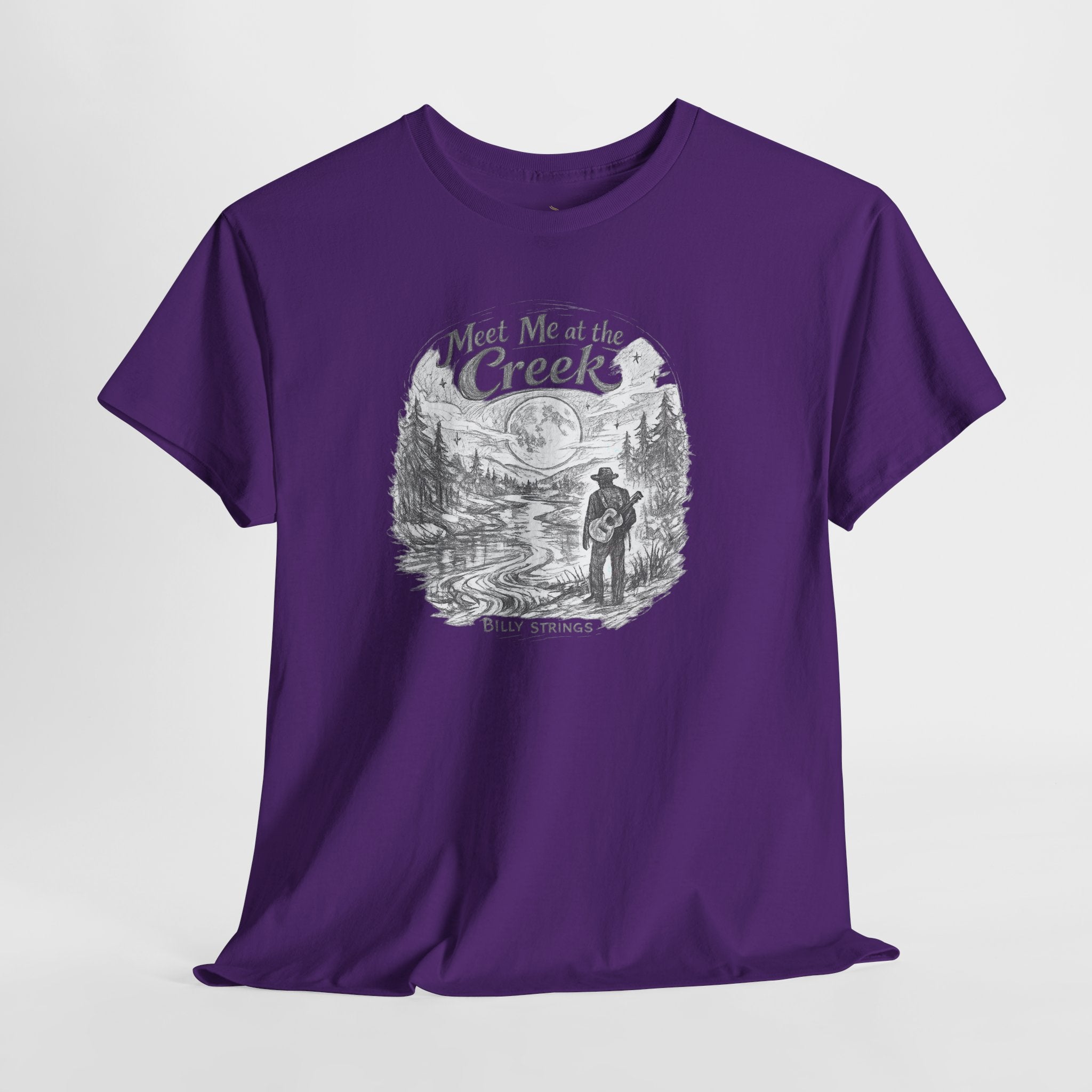 Billy Strings Meet Me at the Creek Shirt – Moonlight Creek Jam Band Tee, Bluegrass Festival Shirt