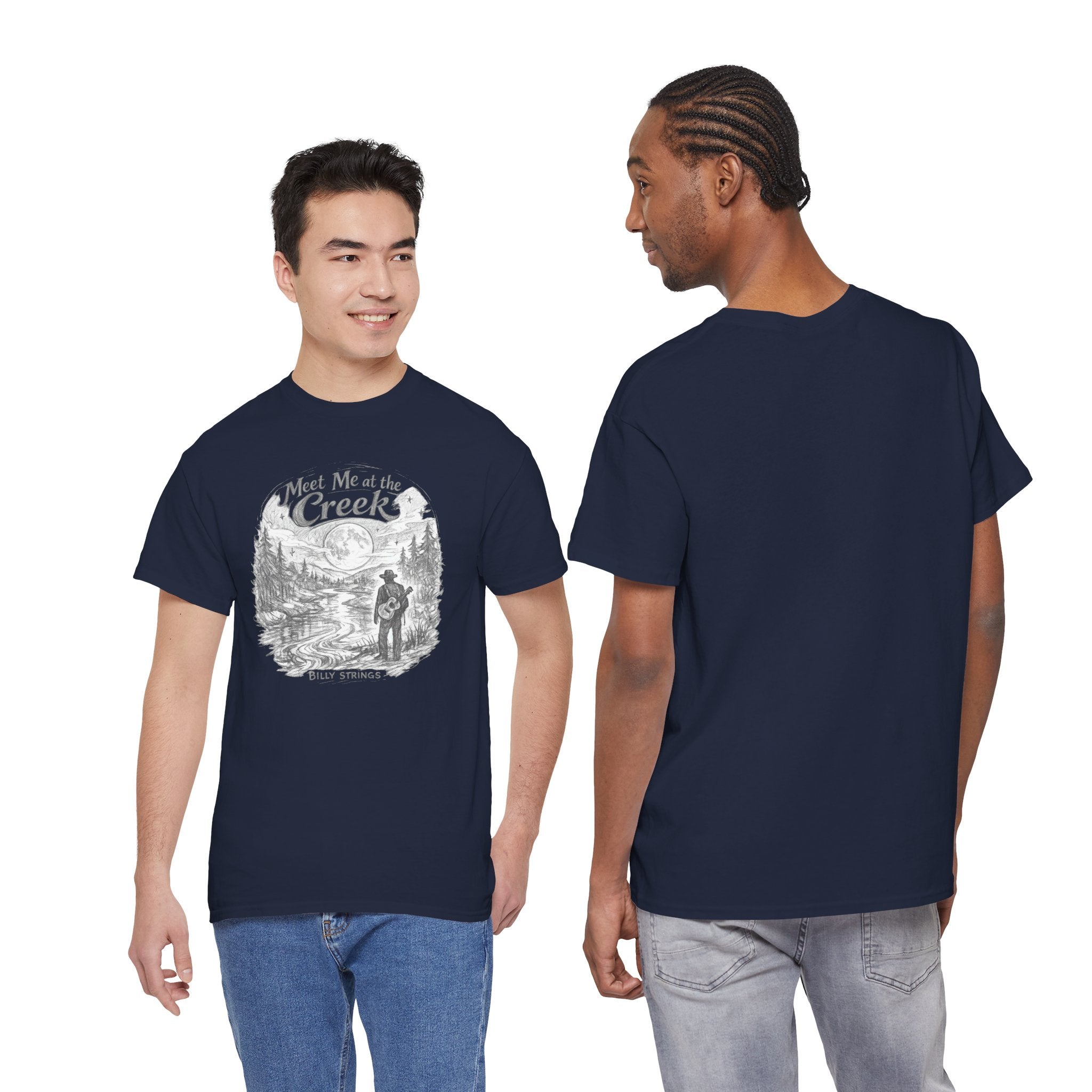 Billy Strings Meet Me at the Creek Shirt – Moonlight Creek Jam Band Tee, Bluegrass Festival Shirt