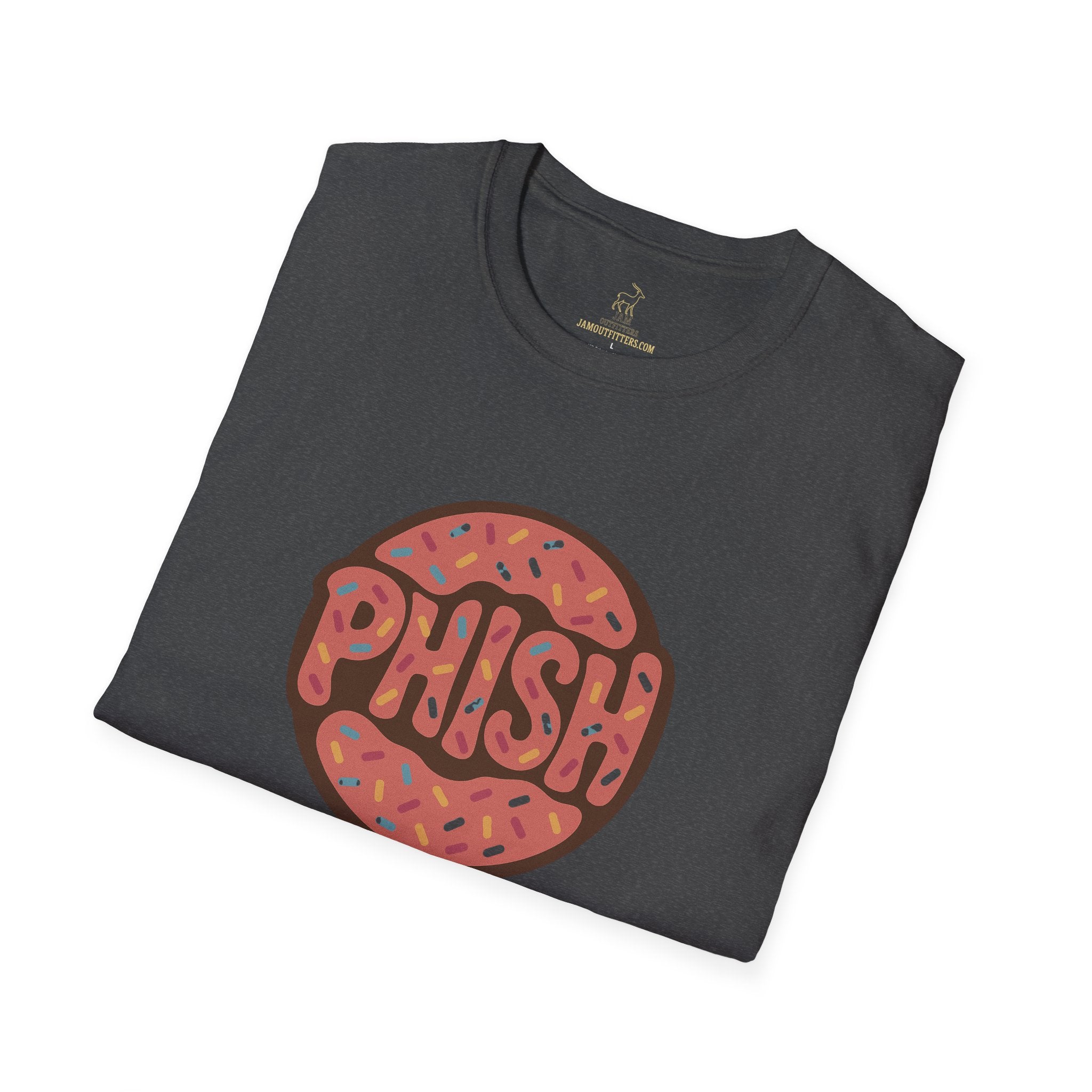Phish Inspired Unisex T-Shirt with Donut Design, Band Logo Tee, Music Lover Gift, Concert Shirt, Festival Apparel