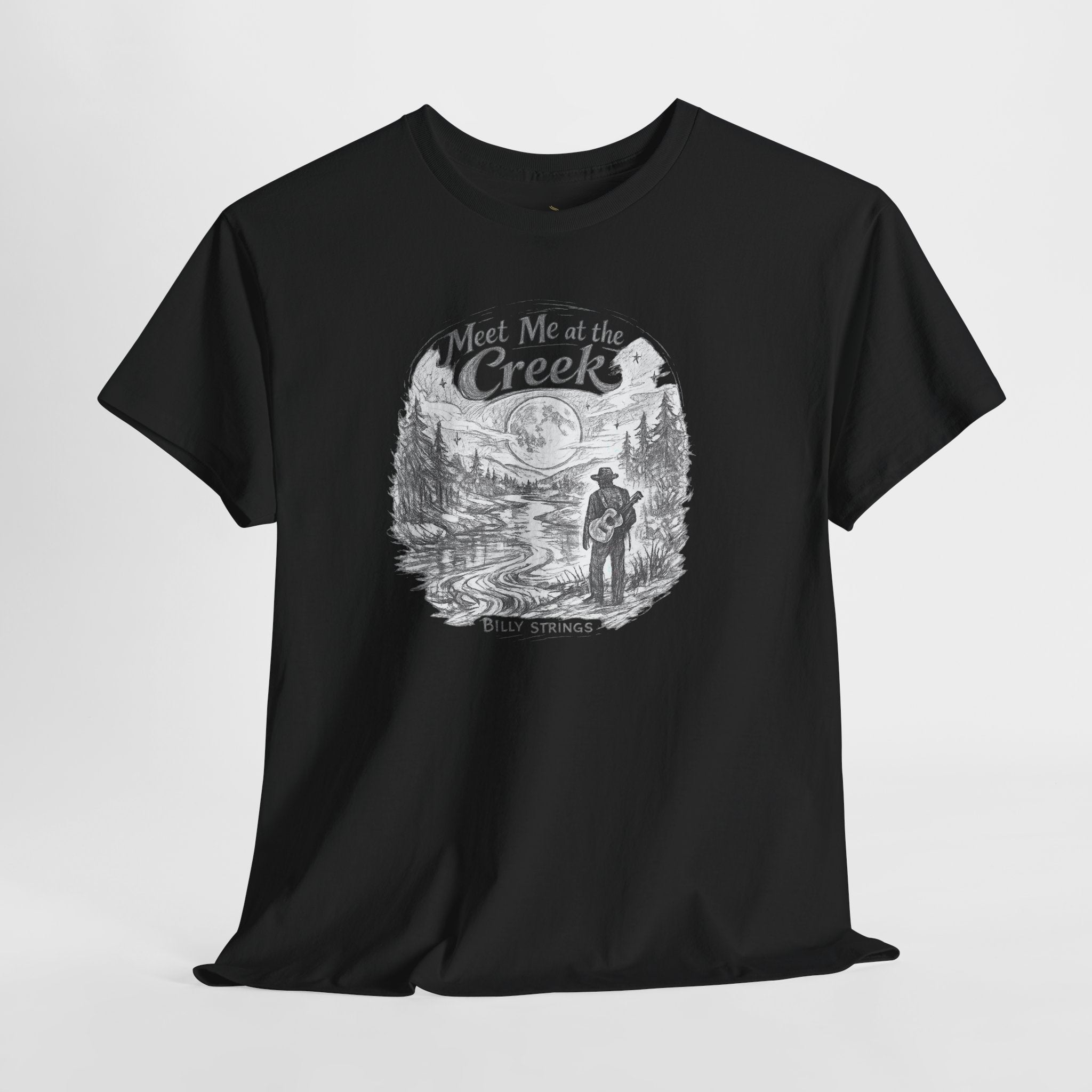 Billy Strings Meet Me at the Creek Shirt – Moonlight Creek Jam Band Tee, Bluegrass Festival Shirt