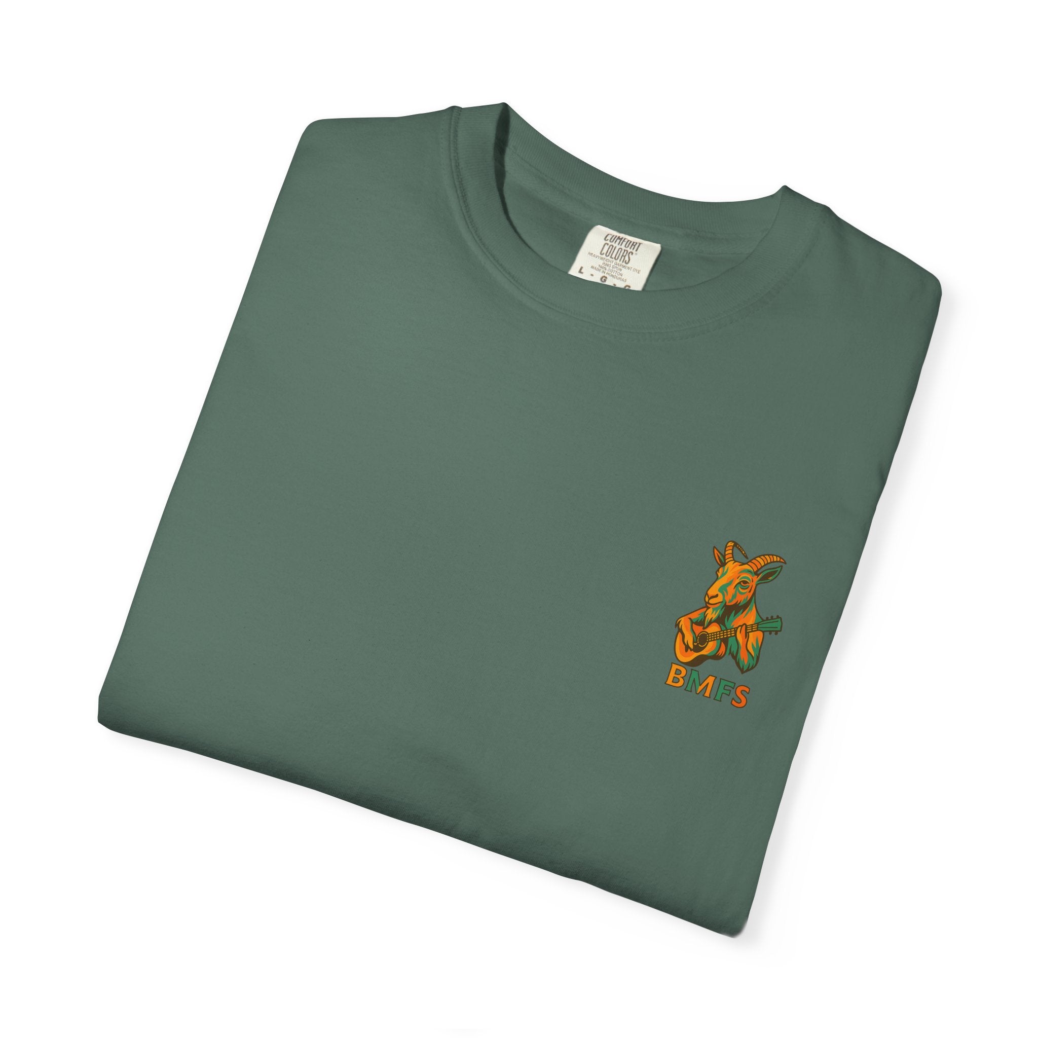 Billy Strings BMFS Goat Shirt – Comfort Colors Jamgrass Tee, Small Chest Logo