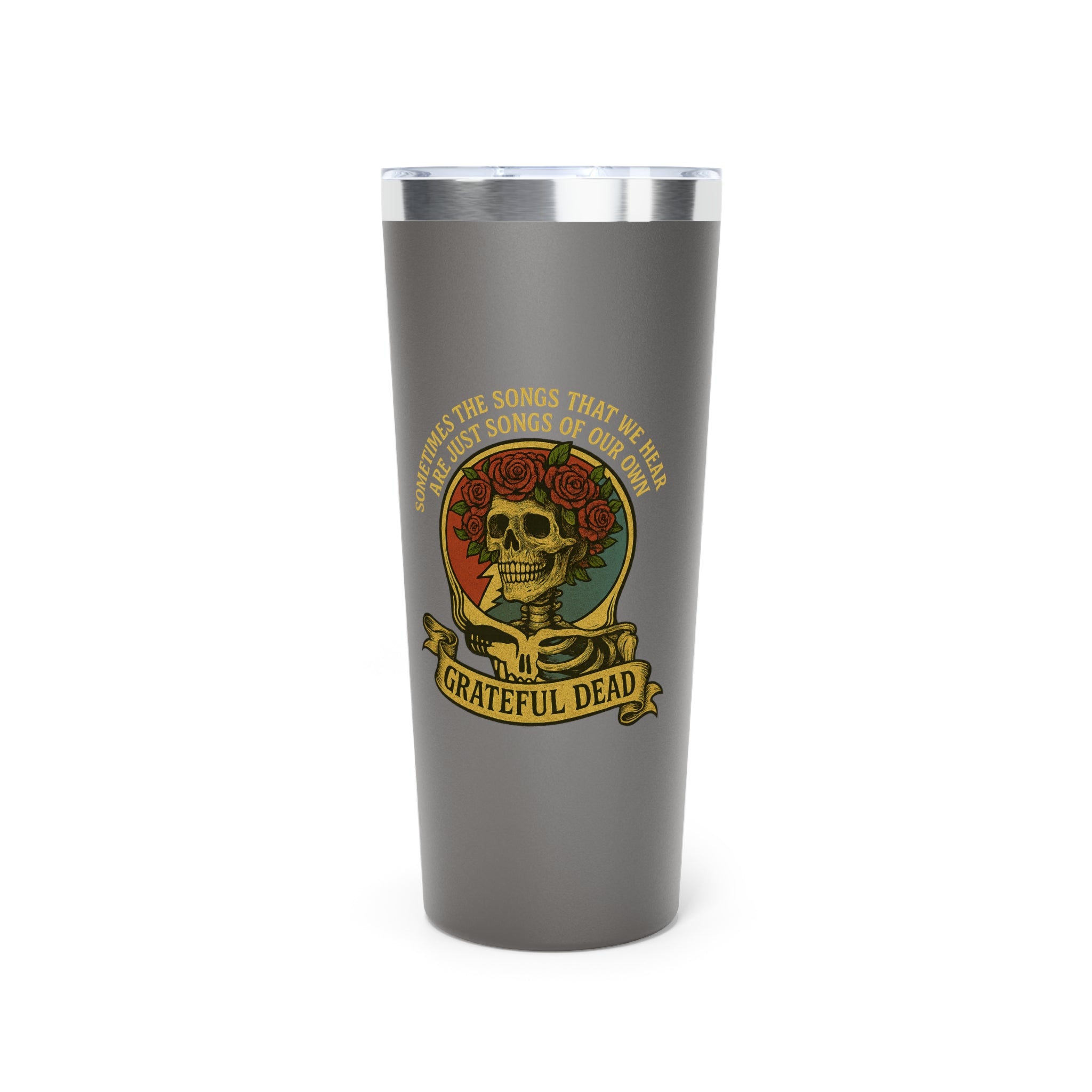 Grateful Dead Eyes of the World Tumbler | Skull and Roses 22oz Insulated Cup