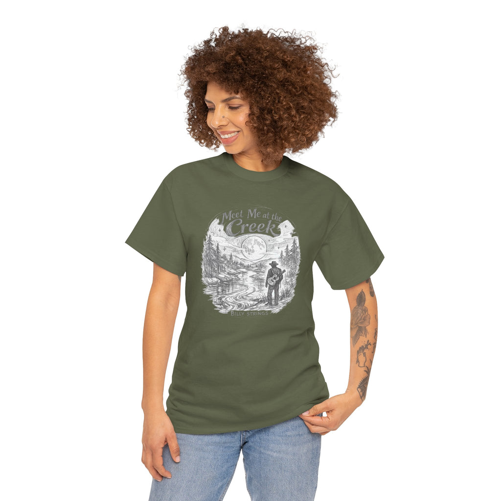 Billy Strings Meet Me at the Creek Shirt – Moonlight Creek Jam Band Tee, Bluegrass Festival Shirt
