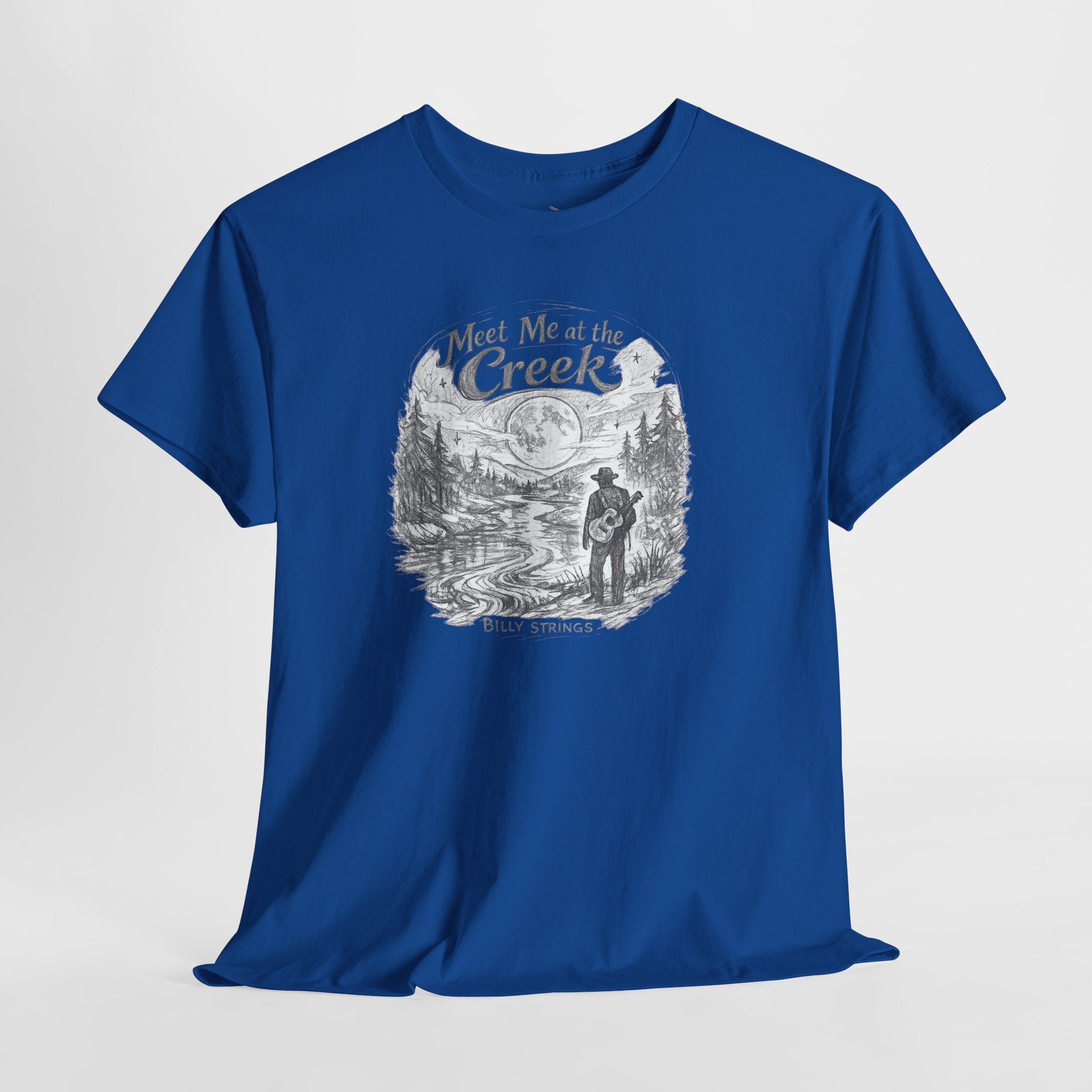 Billy Strings Meet Me at the Creek Shirt – Moonlight Creek Jam Band Tee, Bluegrass Festival Shirt