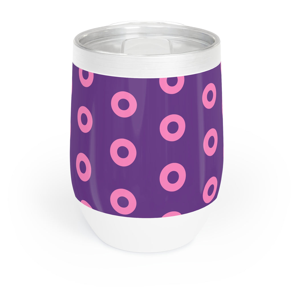 Phish Pink Donut Wine Tumbler | 12oz Vacuum Insulated Cup | Jam Band Gift