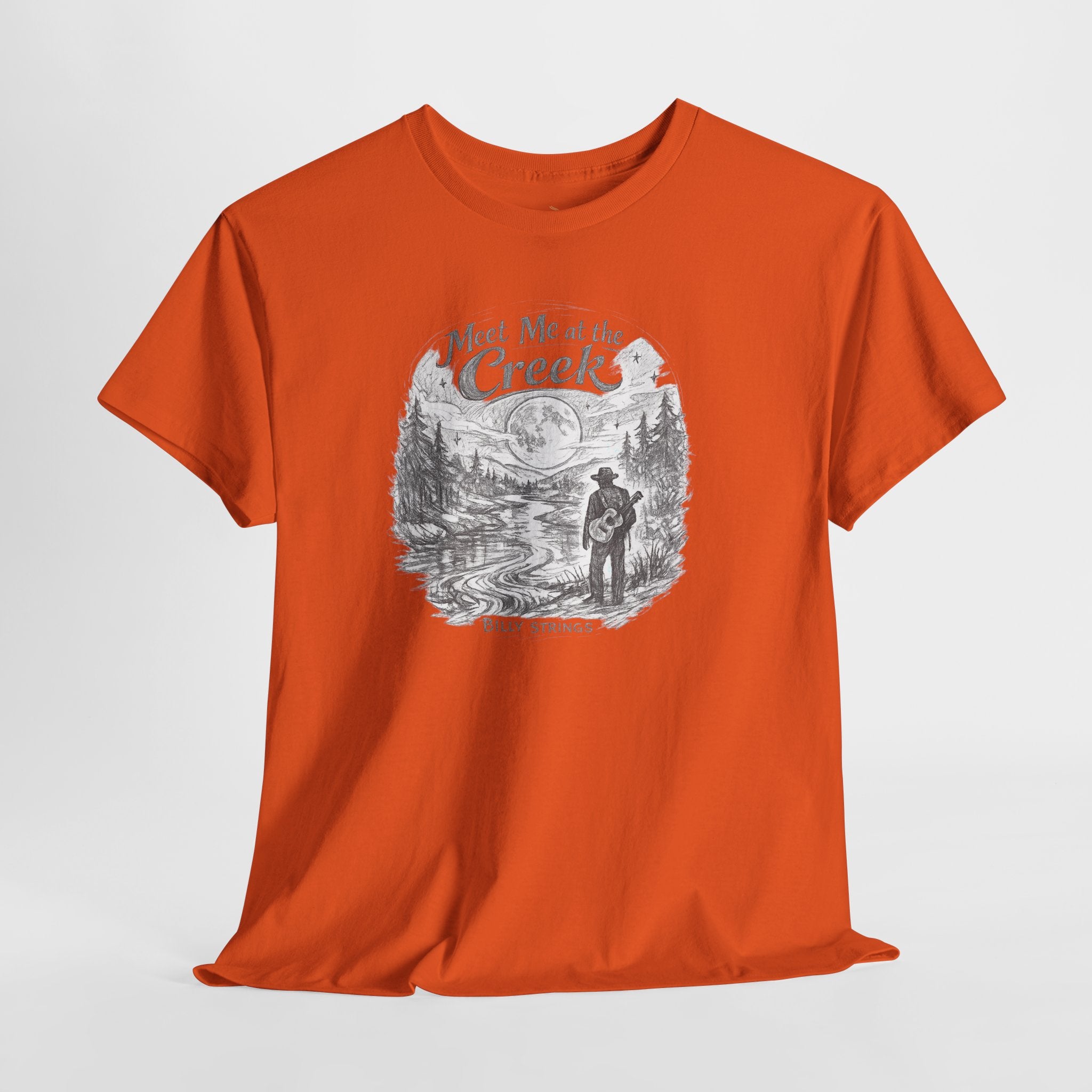 Billy Strings Meet Me at the Creek Shirt – Moonlight Creek Jam Band Tee, Bluegrass Festival Shirt