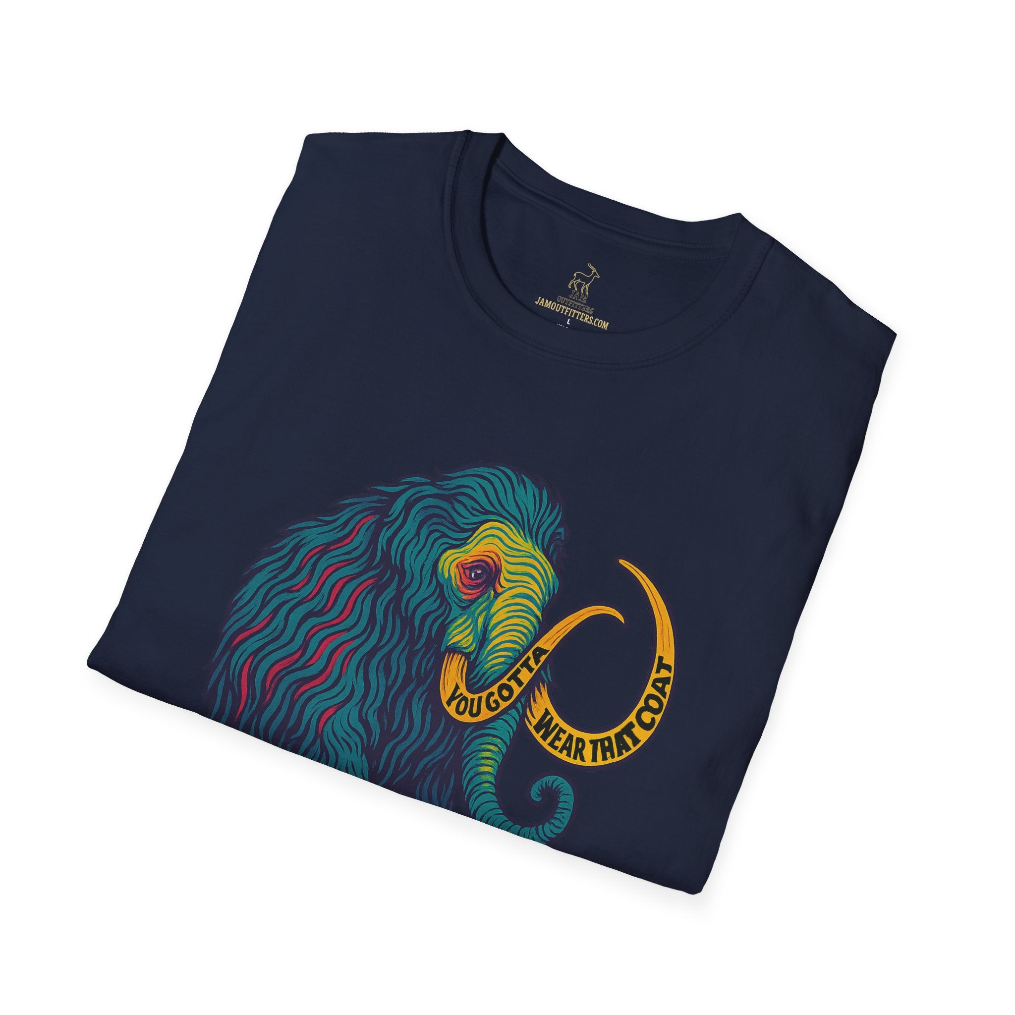 Widespread Panic Big Wooly Mammoth Shirt | WSP You Gotta Wear That Coat Lyric Tee | Psychedelic Jam Band Graphic T-Shirt