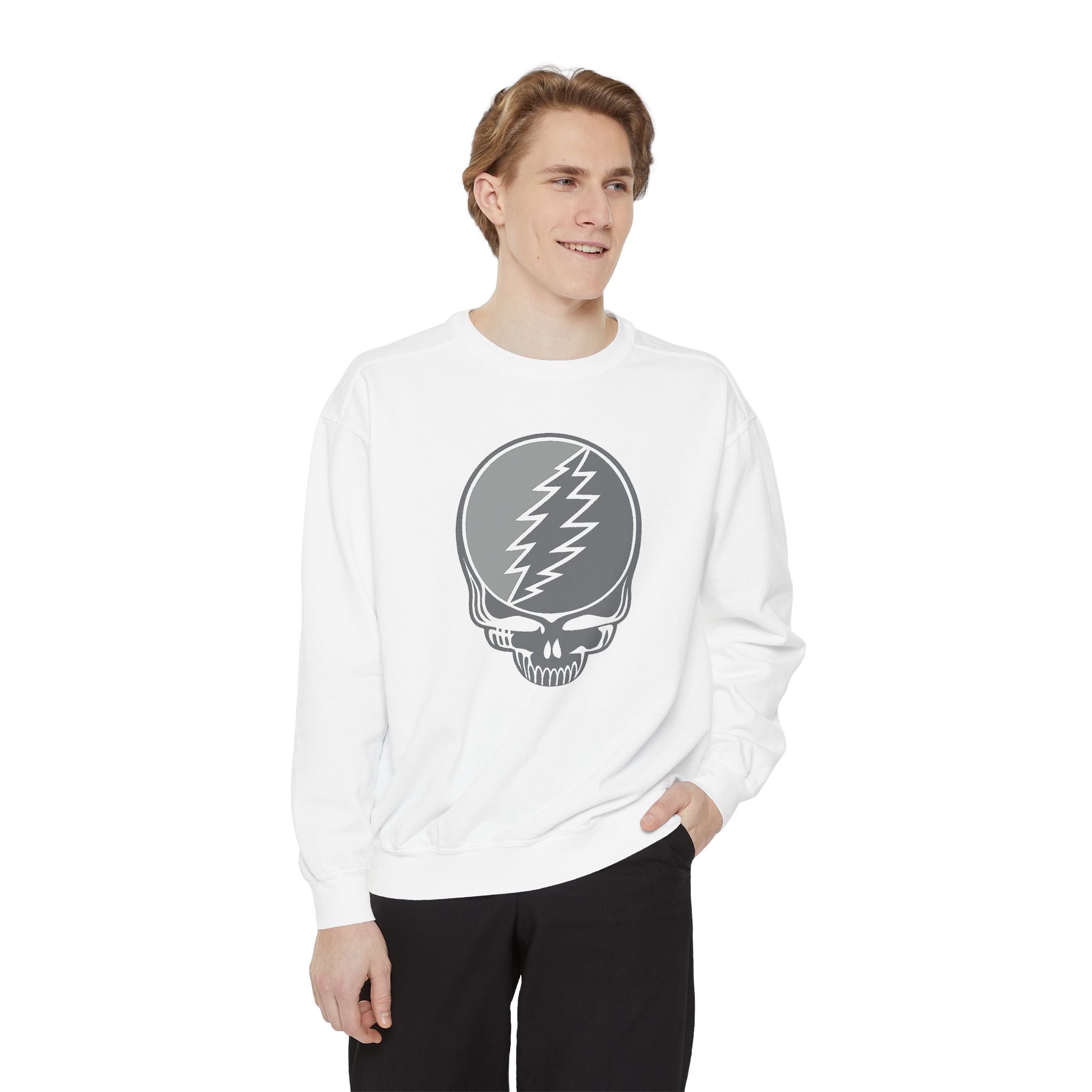 Grateful Dead Steal Your Face Sweatshirt | Deadhead Comfort Colors Crewneck | Vintage Jam Band Skull Pullover