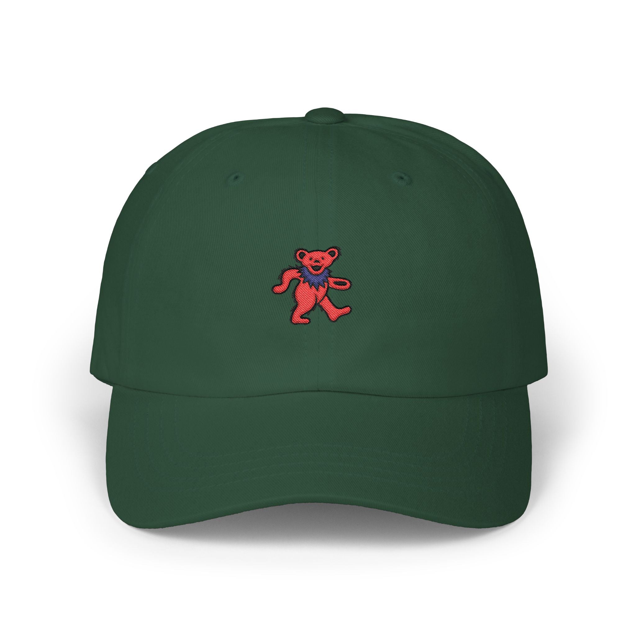 Dancing Bear Embroidered Dad Hat | Grateful Dead Vintage Cap | Retro Deadhead Gift