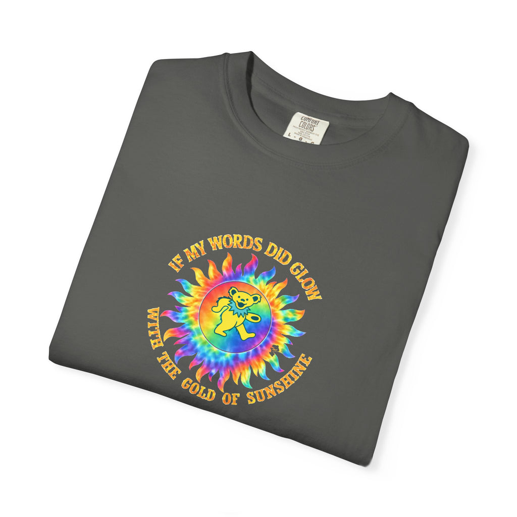 Ripple Grateful Dead Shirt | Comfort Colors Premium Dancing Bear Tee | If My Words Did Glow Lyric T-Shirt