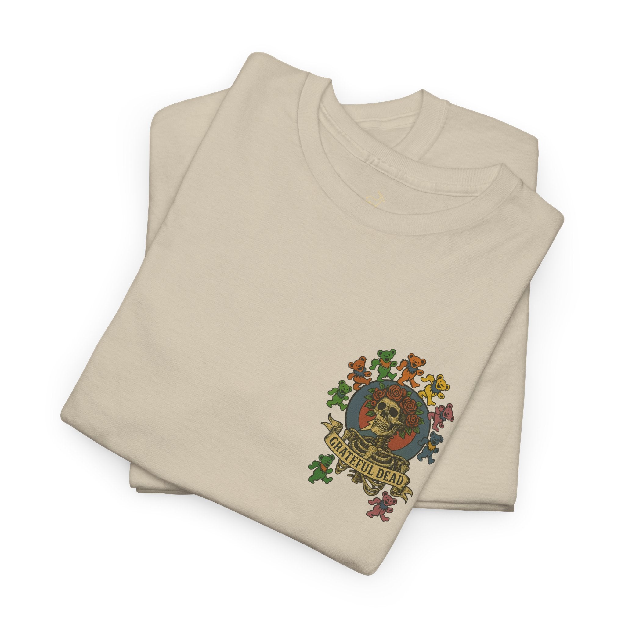 Grateful Dead Dancing Bears Skeleton Tee | Small Left Chest Vintage Shirt | Classic Jam Band Deadhead Tee