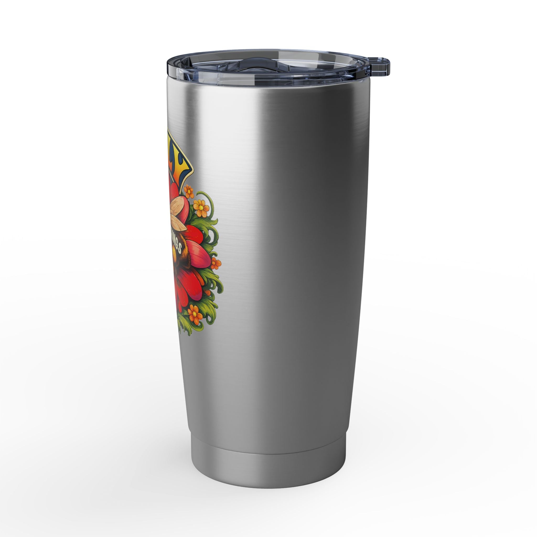 Billy Strings Red Daisy Tumbler | 20oz Vacuum Insulated Cup | Bluegrass Jam Band Drinkware