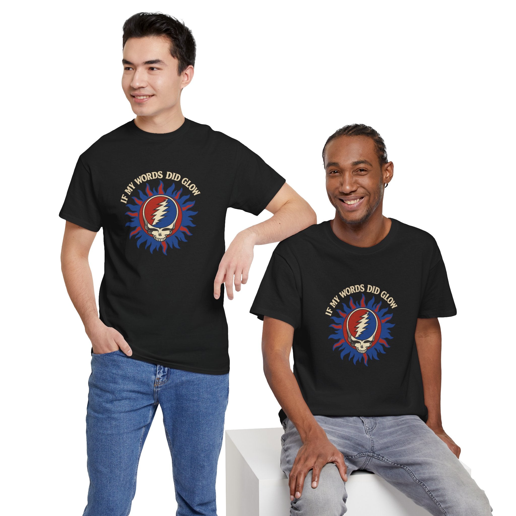 Grateful Dead Ripple Shirt | If My Words Did Glow Tee | Vintage Deadhead Graphic T-Shirt