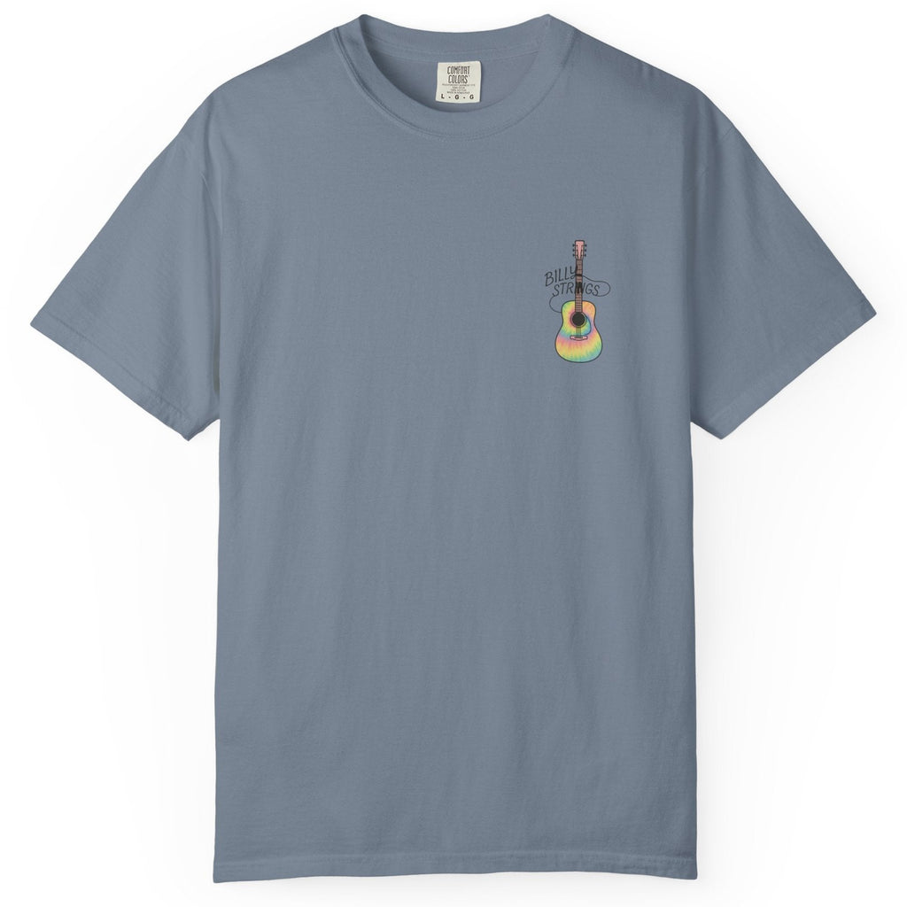 Billy Strings Guitar Shirt | Premium Comfort Colors Left Chest Tee | Pastel Jamgrass Bluegrass Music Shirt