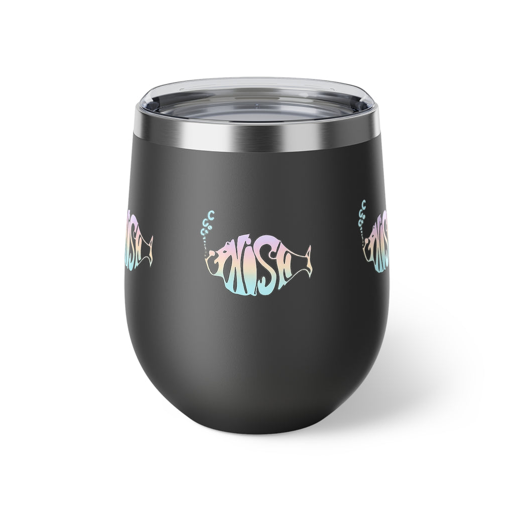 Phish Wine Tumbler 12oz | Pastel Phish Fish Cup | Insulated Wine Tumbler | Jam Band Drinkware Gift