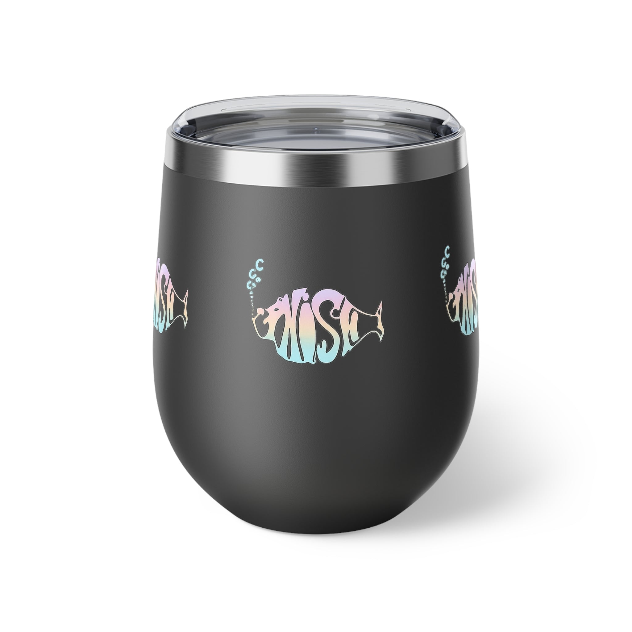 Phish Wine Tumbler 12oz | Pastel Phish Fish Cup | Insulated Wine Tumbler | Jam Band Drinkware Gift