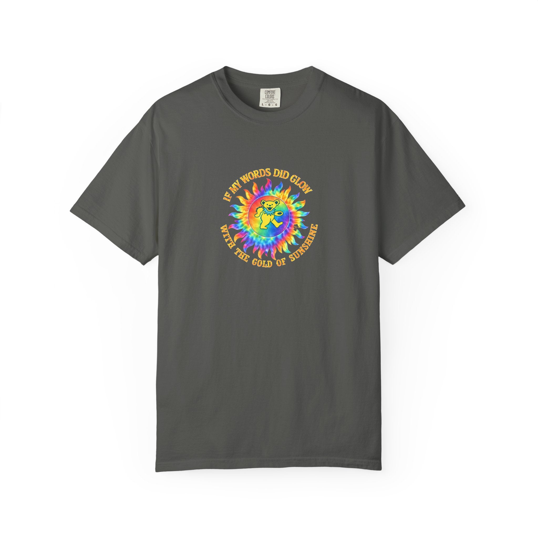 Ripple Grateful Dead Shirt | Comfort Colors Premium Dancing Bear Tee | If My Words Did Glow Lyric T-Shirt