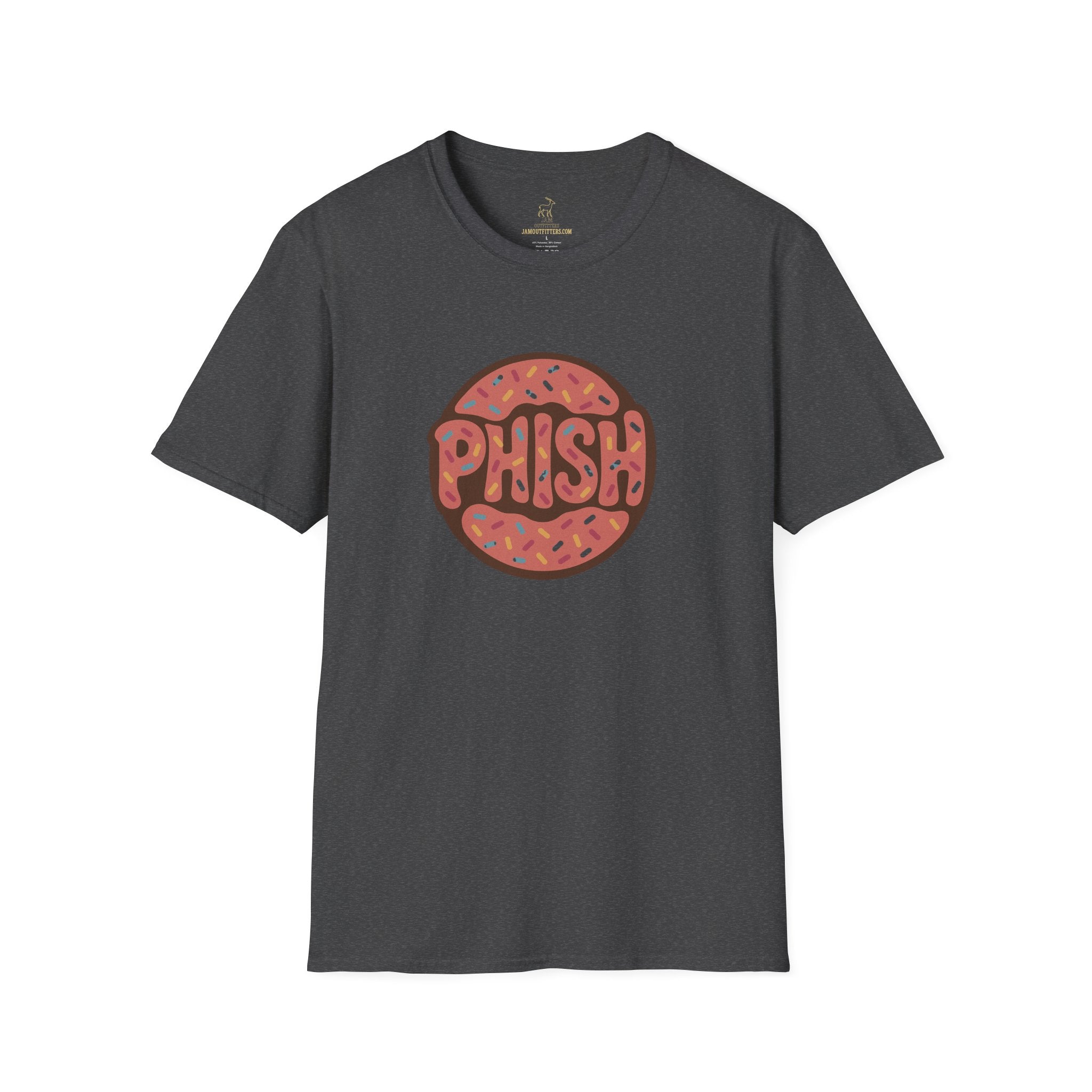 Phish Inspired Unisex T-Shirt with Donut Design, Band Logo Tee, Music Lover Gift, Concert Shirt, Festival Apparel