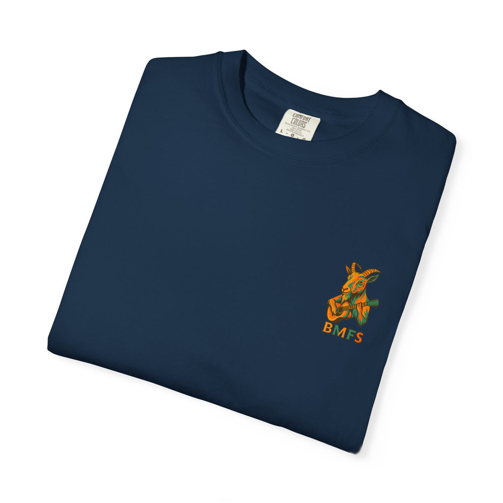 Billy Strings BMFS Goat Shirt – Comfort Colors Jamgrass Tee, Small Chest Logo