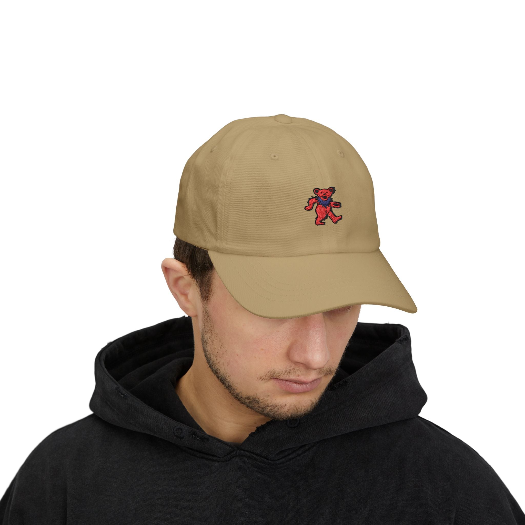 Dancing Bear Embroidered Dad Hat | Grateful Dead Vintage Cap | Retro Deadhead Gift