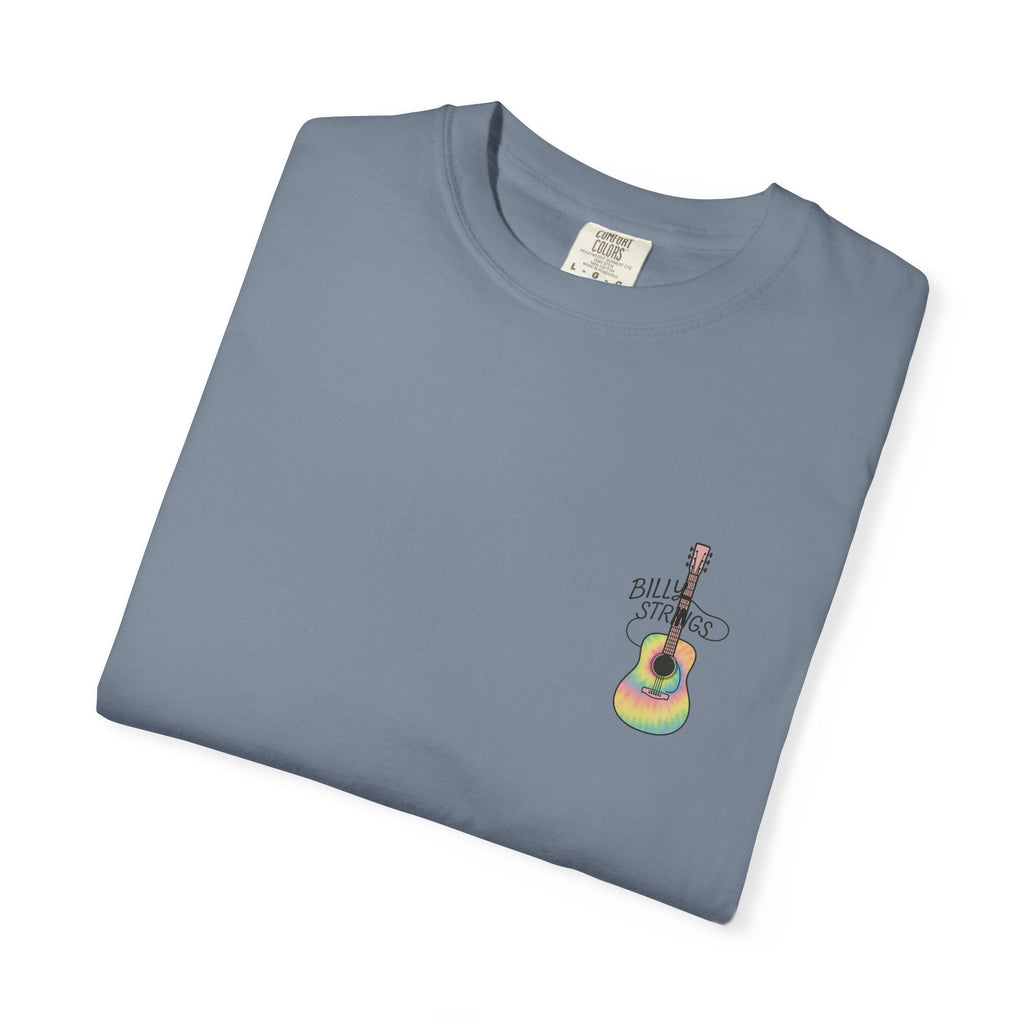 Billy Strings Guitar Shirt | Premium Comfort Colors Left Chest Tee | Pastel Jamgrass Bluegrass Music Shirt