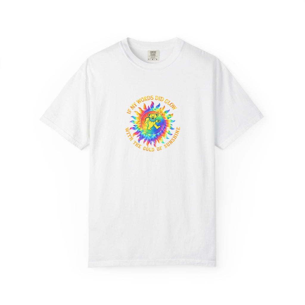Ripple Grateful Dead Shirt | Comfort Colors Premium Dancing Bear Tee | If My Words Did Glow Lyric T-Shirt