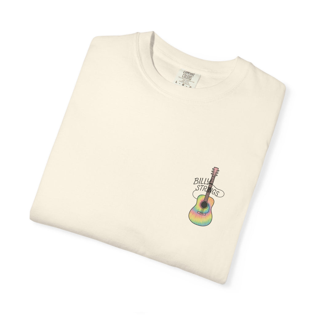 Billy Strings Guitar Shirt | Premium Comfort Colors Left Chest Tee | Pastel Jamgrass Bluegrass Music Shirt