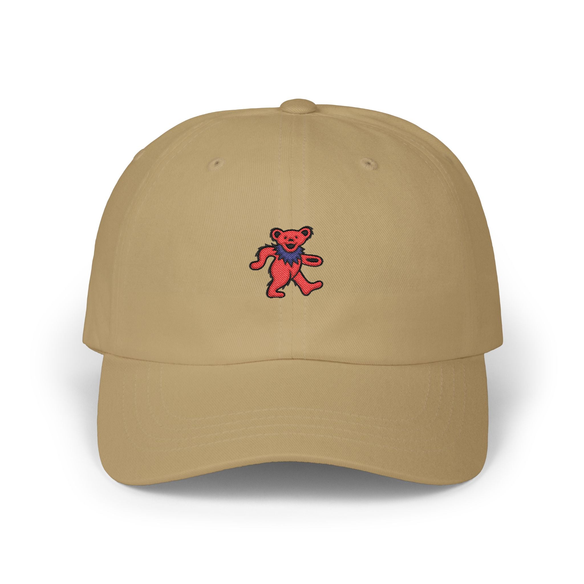 Dancing Bear Embroidered Dad Hat | Grateful Dead Vintage Cap | Retro Deadhead Gift