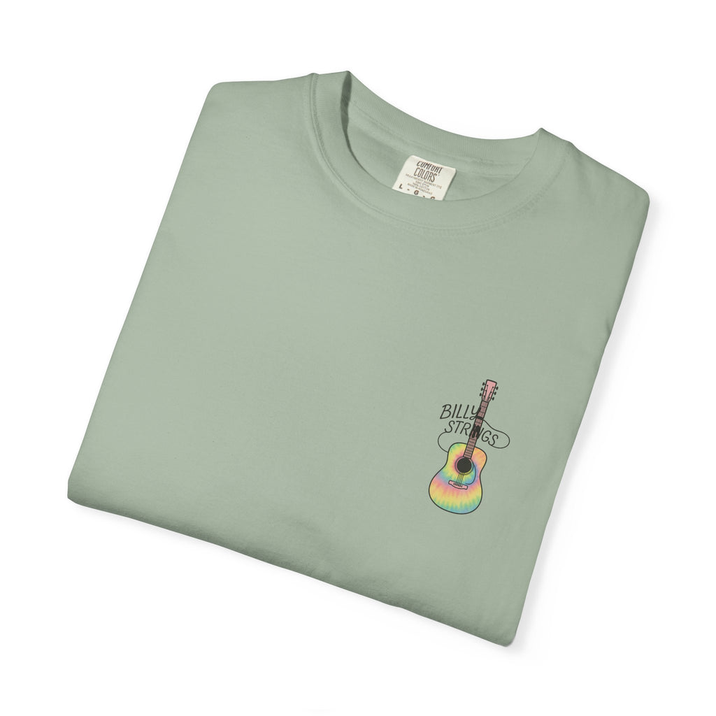 Billy Strings Guitar Shirt | Premium Comfort Colors Left Chest Tee | Pastel Jamgrass Bluegrass Music Shirt