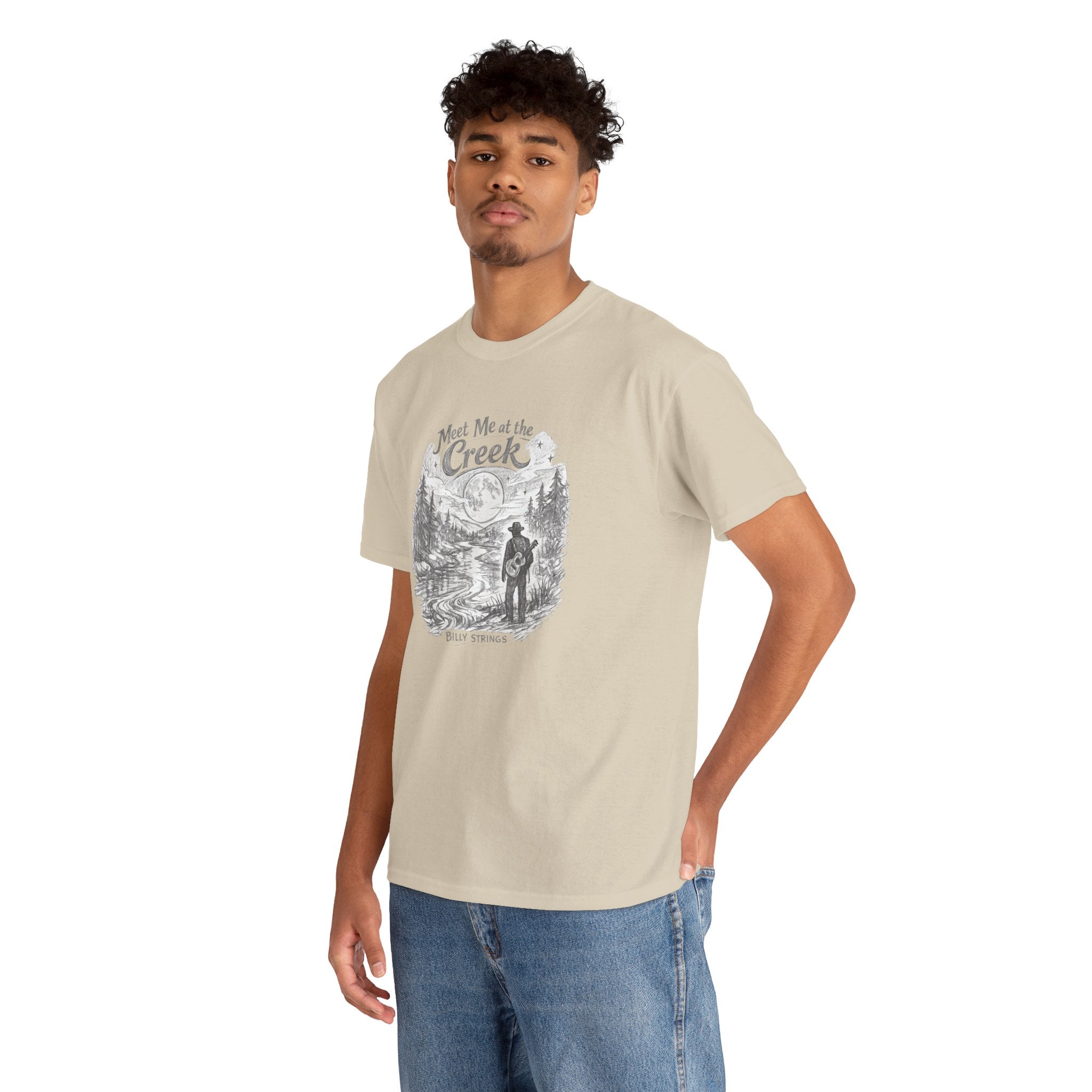 Billy Strings Meet Me at the Creek Shirt – Moonlight Creek Jam Band Tee, Bluegrass Festival Shirt