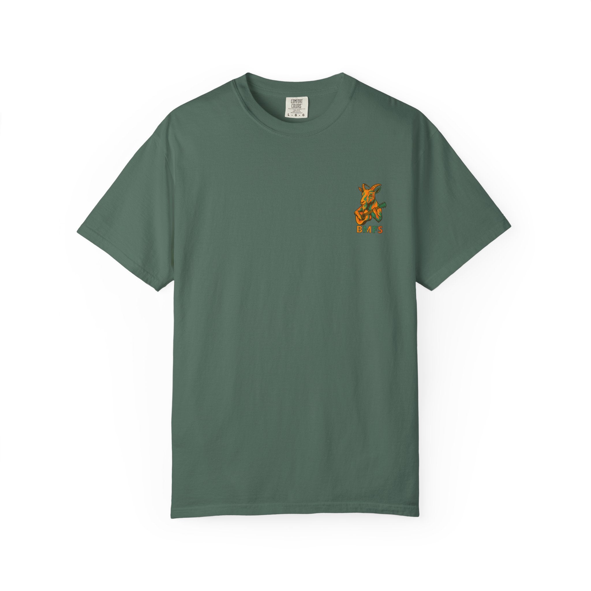 Billy Strings BMFS Goat Shirt – Comfort Colors Jamgrass Tee, Small Chest Logo