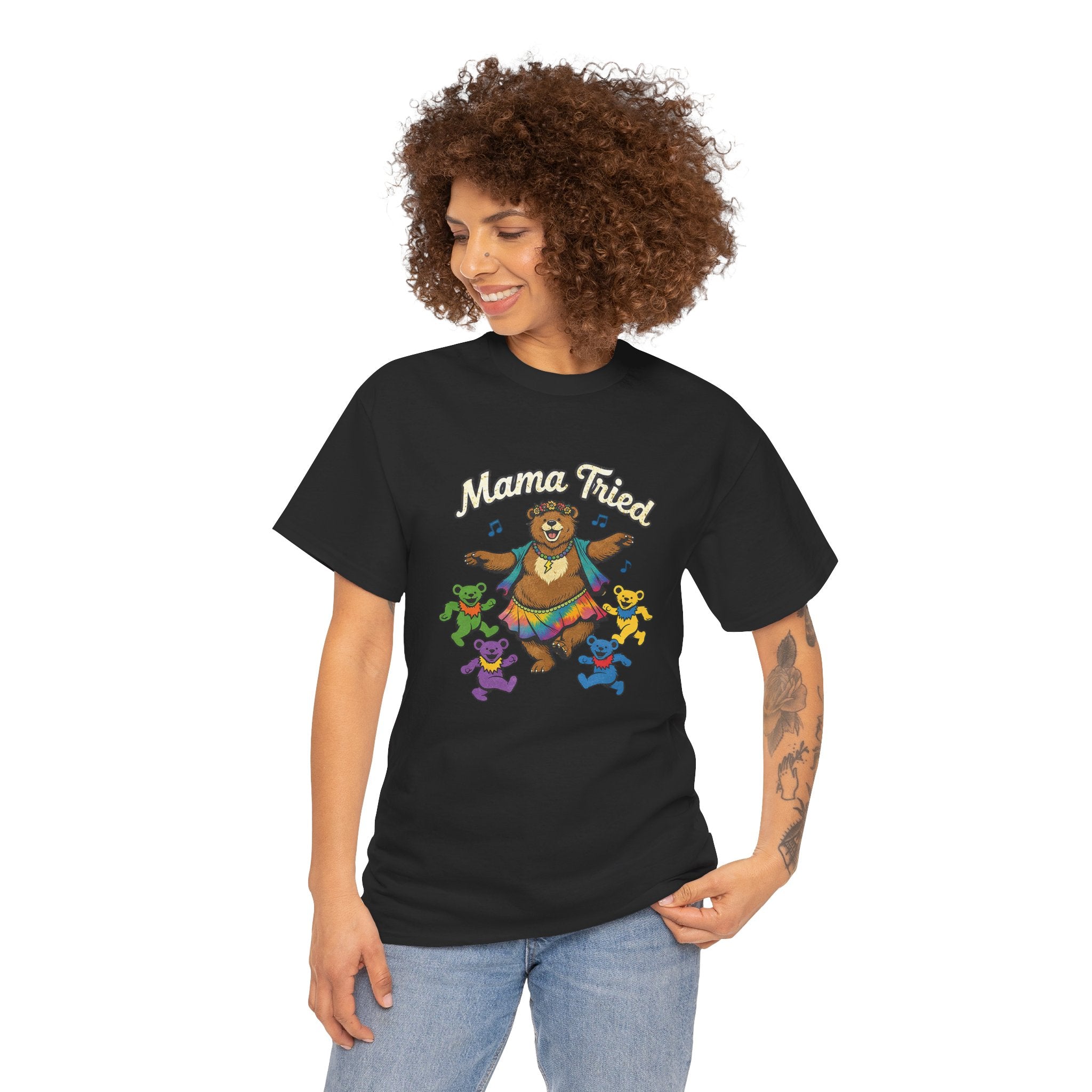 Mama Tried Shirt | Dancing Bears Tee | Grateful Dead Mothers Day Gift | Vintage Jam Band Tee