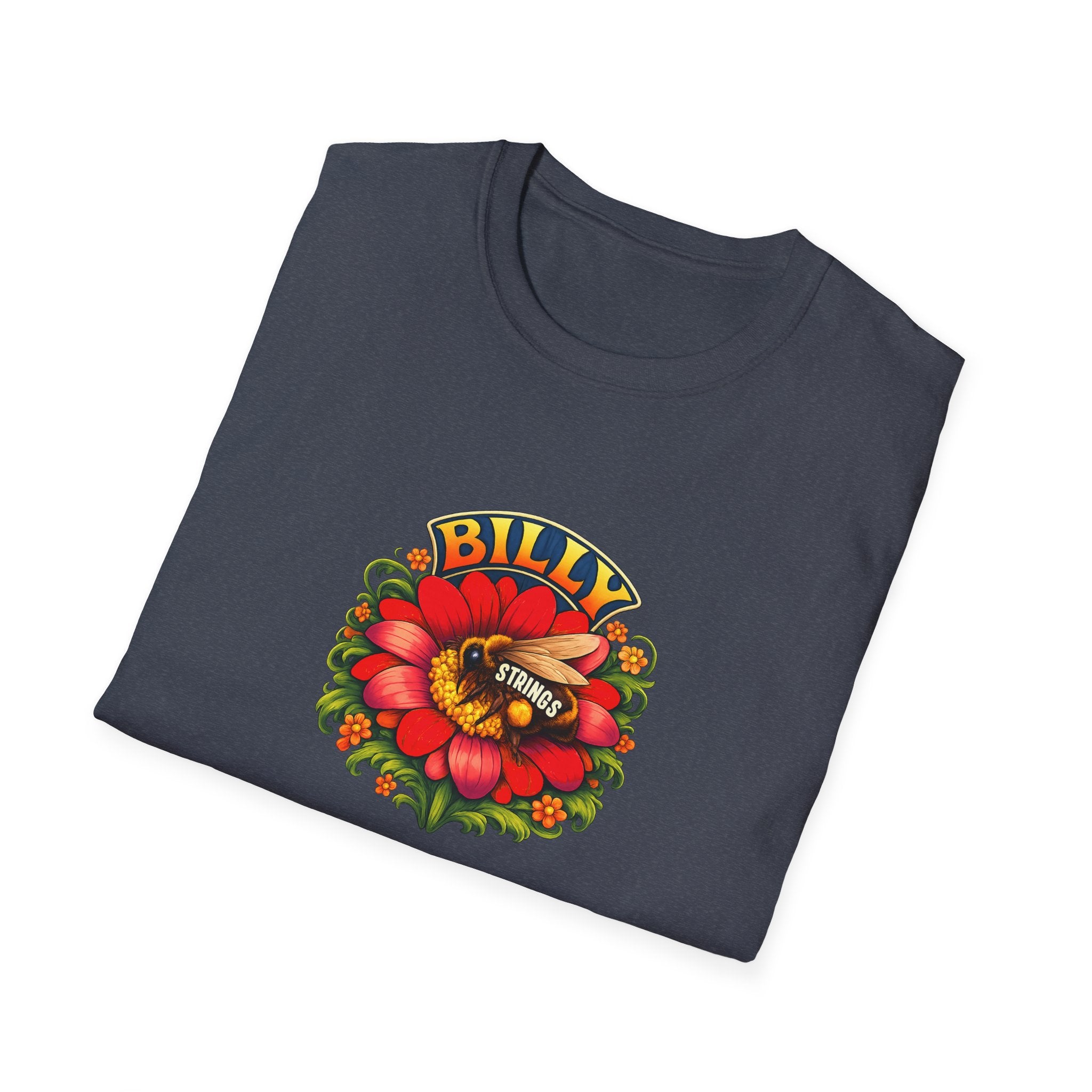 Billy Strings Red Daisy Shirt | Bluegrass Jam Band T-Shirt | Psychedelic Festival Tee