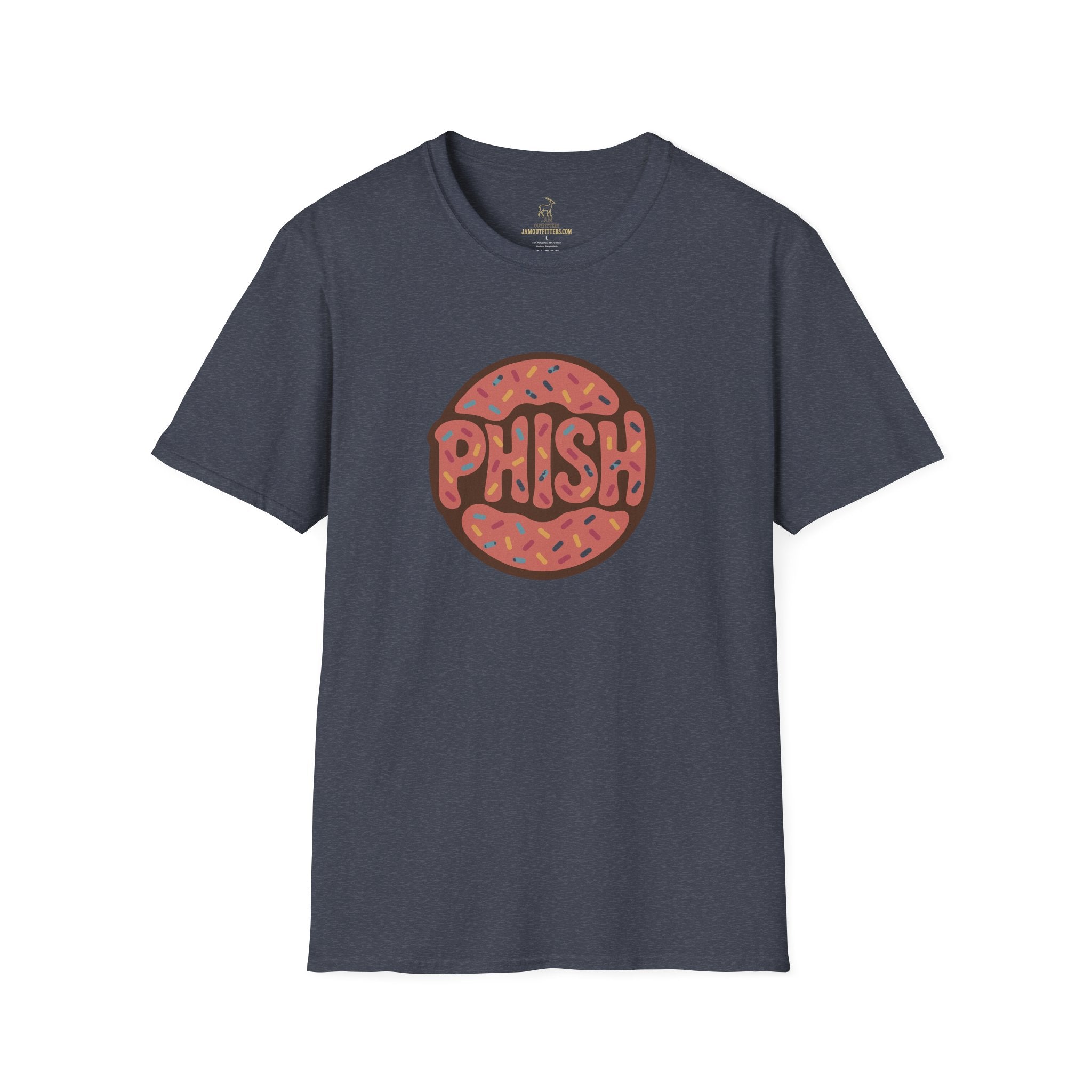 Phish Inspired Unisex T-Shirt with Donut Design, Band Logo Tee, Music Lover Gift, Concert Shirt, Festival Apparel