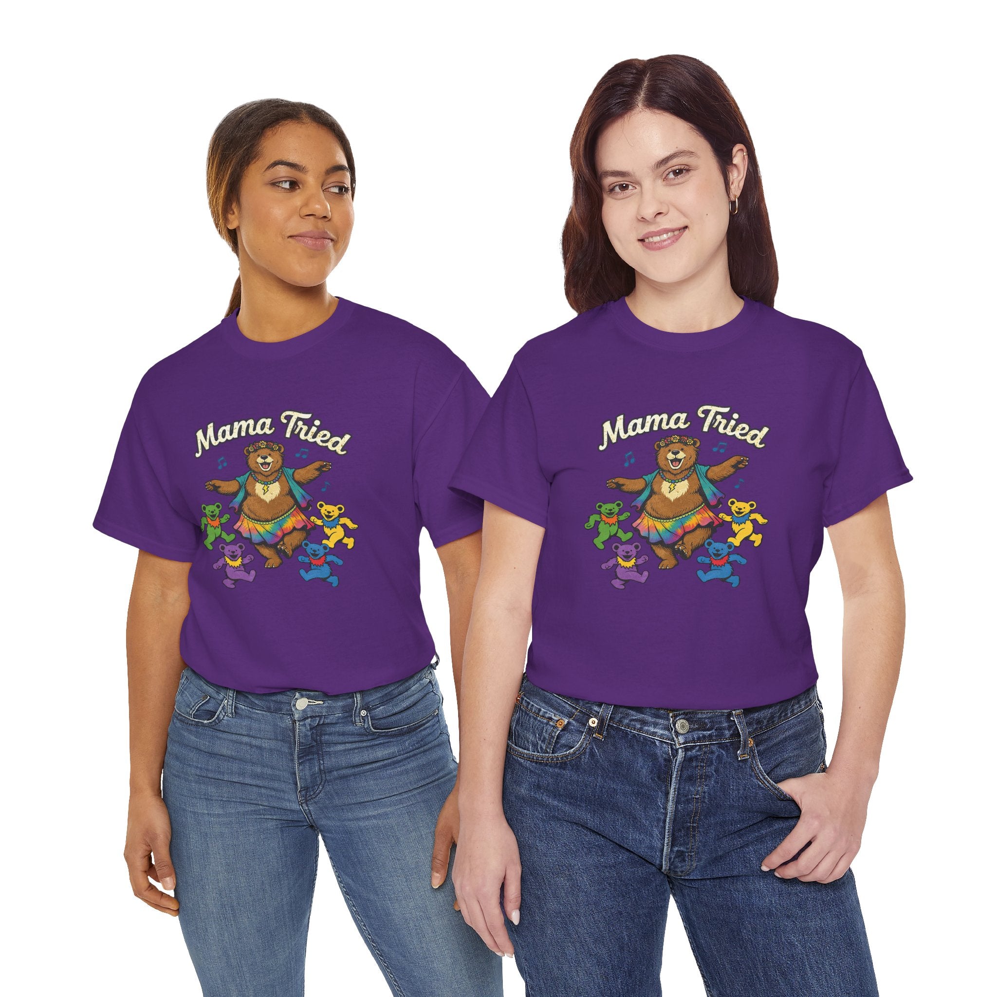Mama Tried Shirt | Dancing Bears Tee | Grateful Dead Mothers Day Gift | Vintage Jam Band Tee
