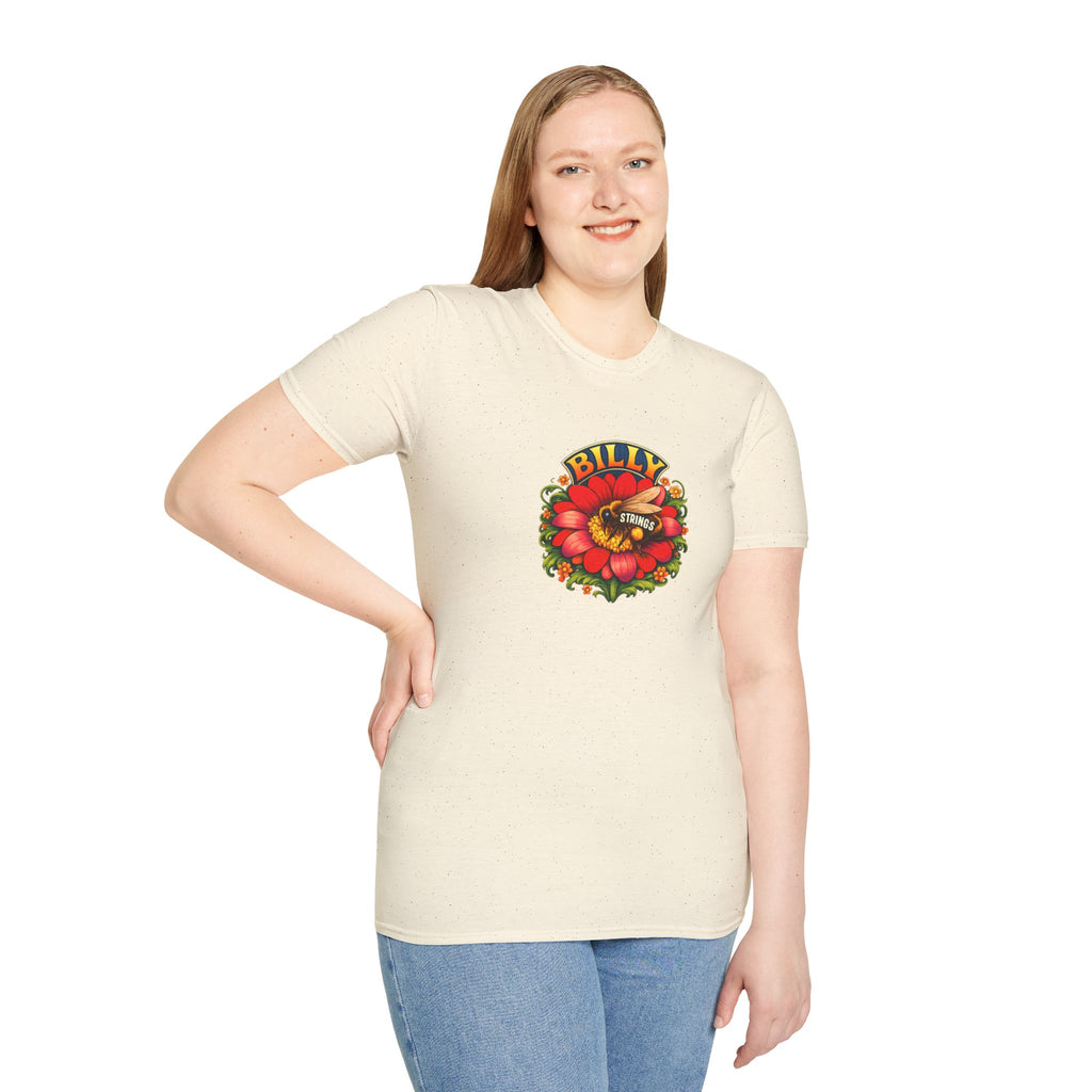 Billy Strings Red Daisy Shirt | Bluegrass Jam Band T-Shirt | Psychedelic Festival Tee