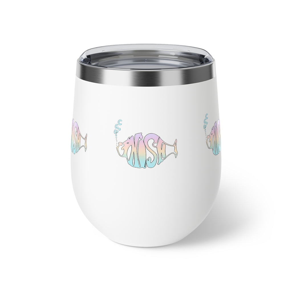 Phish Wine Tumbler 12oz | Pastel Phish Fish Cup | Insulated Wine Tumbler | Jam Band Drinkware Gift
